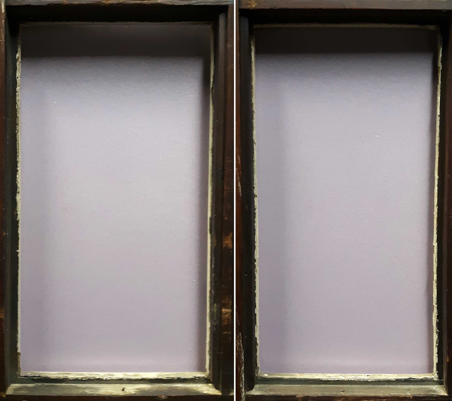 35.5"x80"x2" Antique Vintage Old Reclaimed Salvaged Wood Wooden Interior French Door Window Glass