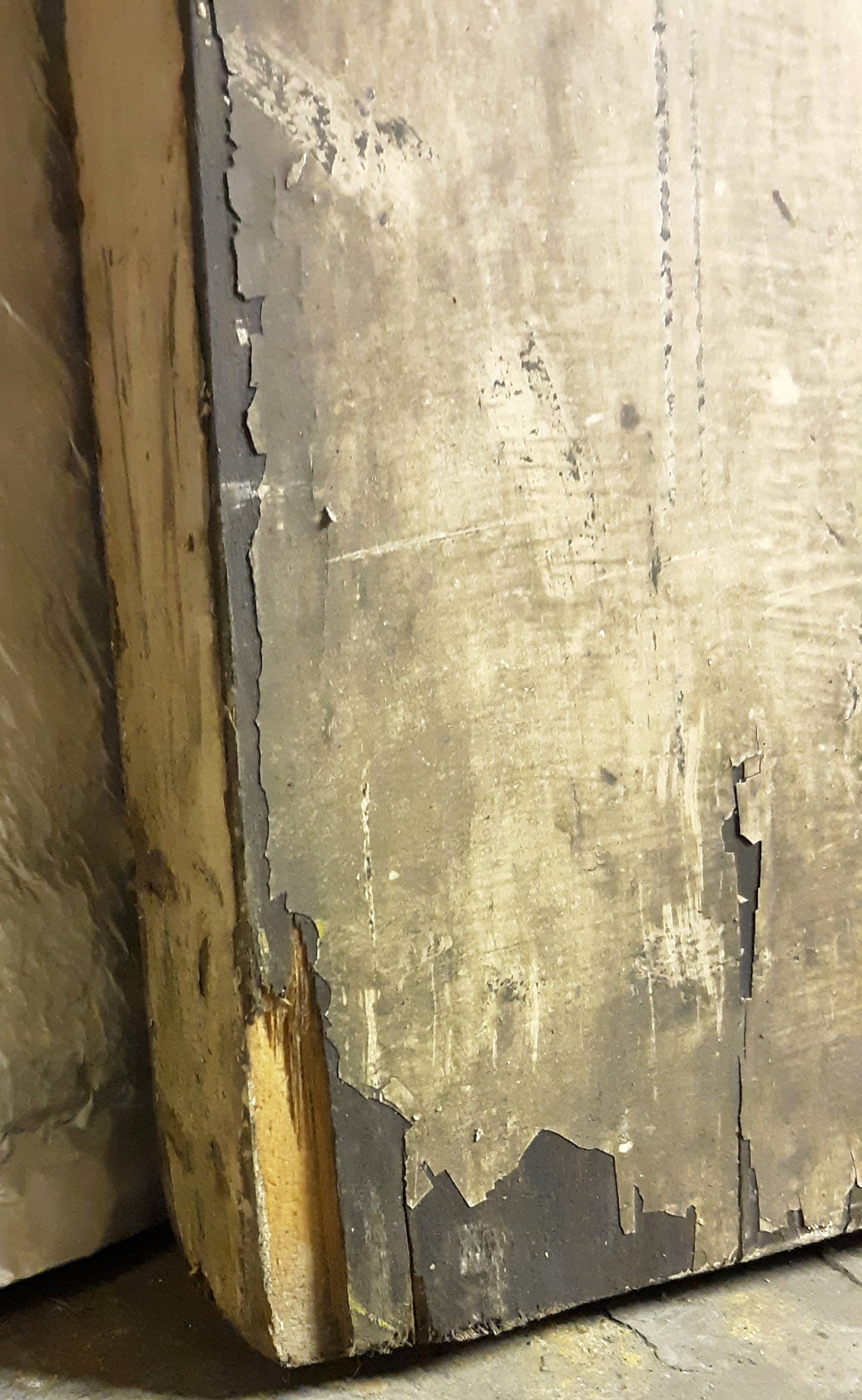 30"x79.5"x1.75" Antique Vintage Old Reclaimed Salvaged Wood Wooden Exterior French Door 15 Windows Glass