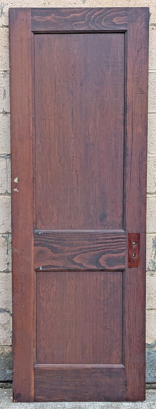 28"x79" Antique Vintage Old Reclaimed Salvaged SOLID Wood Wooden Interior Closet Pantry Door 2 Panels