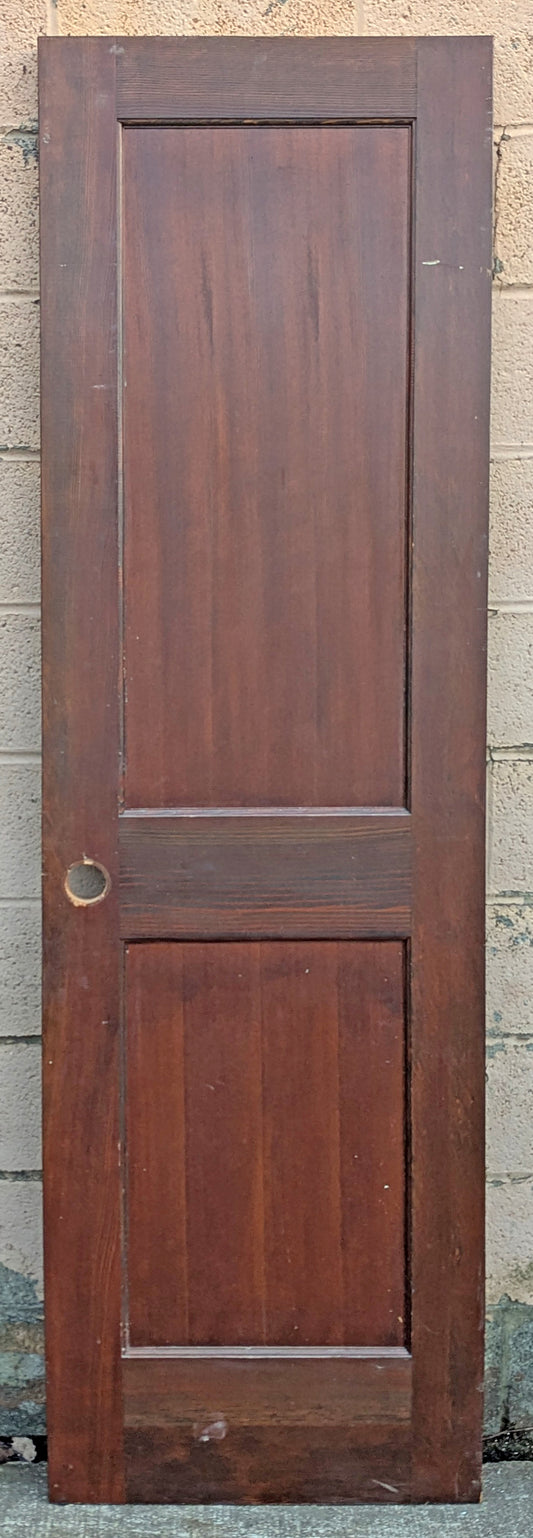 24"x79.5" Antique Vintage Old Reclaimed Salvaged SOLID Wood Wooden Interior Closet Pantry Door 2 Panels
