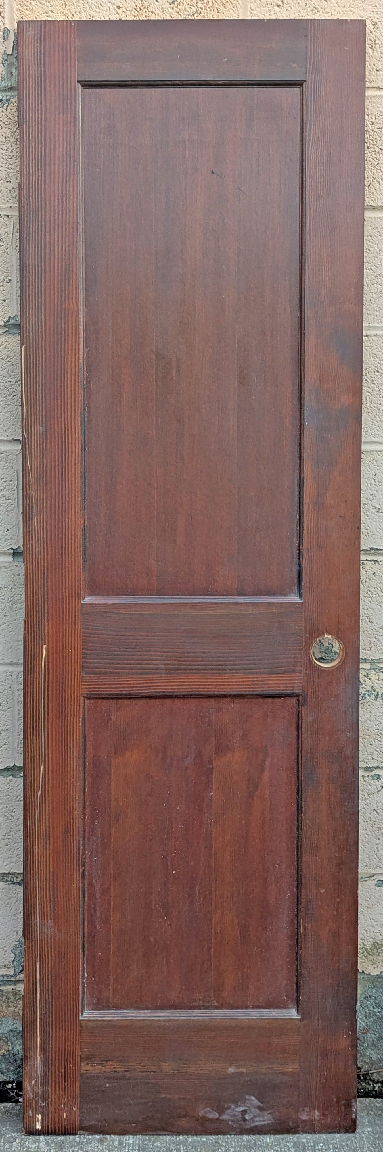 24"x79.5" Antique Vintage Old Reclaimed Salvaged SOLID Wood Wooden Interior Closet Pantry Door 2 Panels
