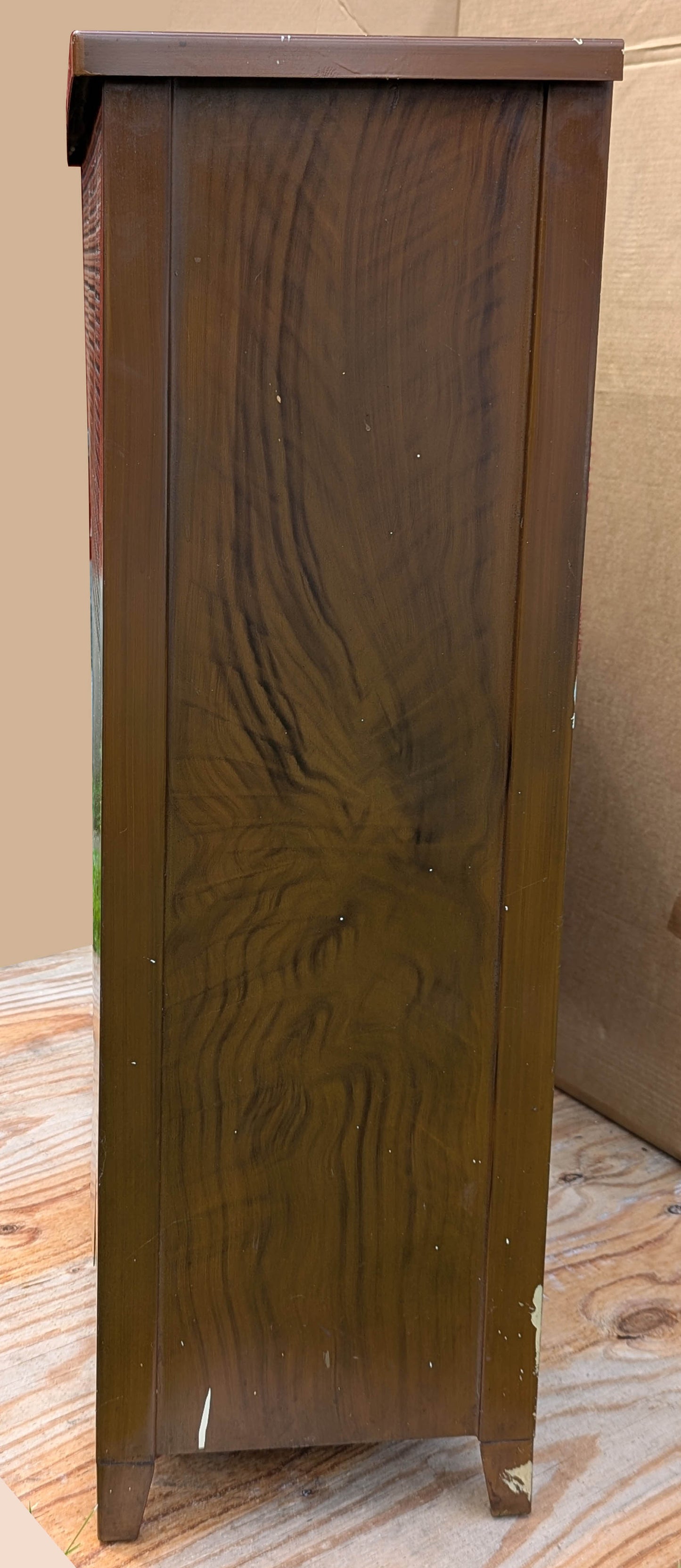 39"Wx40"H Antique Vintage Old "Quaker City" Salvaged Reclaimed Art Deco Style Brown Steel Metal Radiator Heater Cover Case Cabinet Box