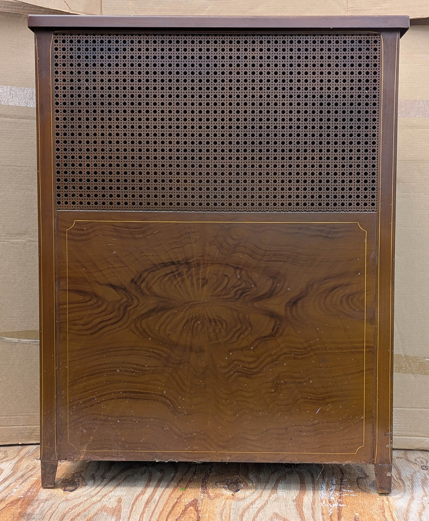 31"Wx40"H Antique Vintage Old "Quaker City" Salvaged Reclaimed Art Deco Style Brown Steel Metal Radiator Heater Cover Case Cabinet Box (Copy)