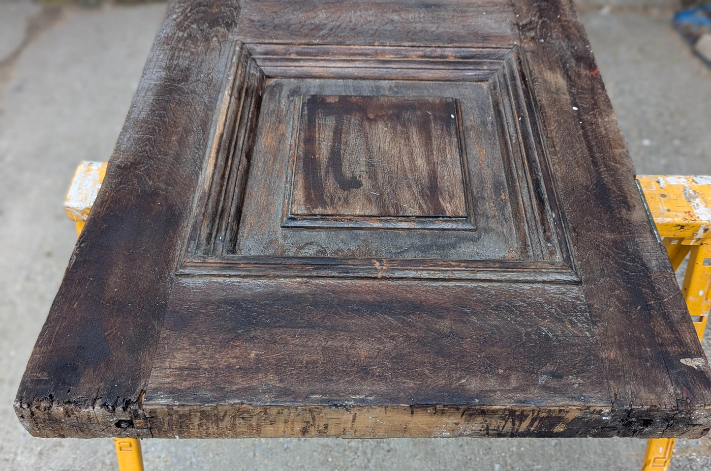 Pair of 55.5"x112"x2.5" Antique Vintage Old Reclaimed Salvaged SOLID Wood Wooden Victorian Eastlake Exterior Entry Doors Lite Window Glass Carvings Carved Panels