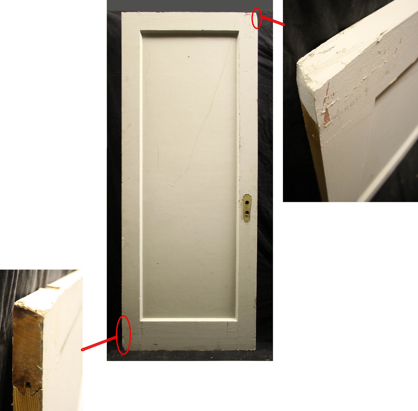 30"x79 Antique Vintage Old Salvaged SOLID Wood Wooden Interior Door Single Panel