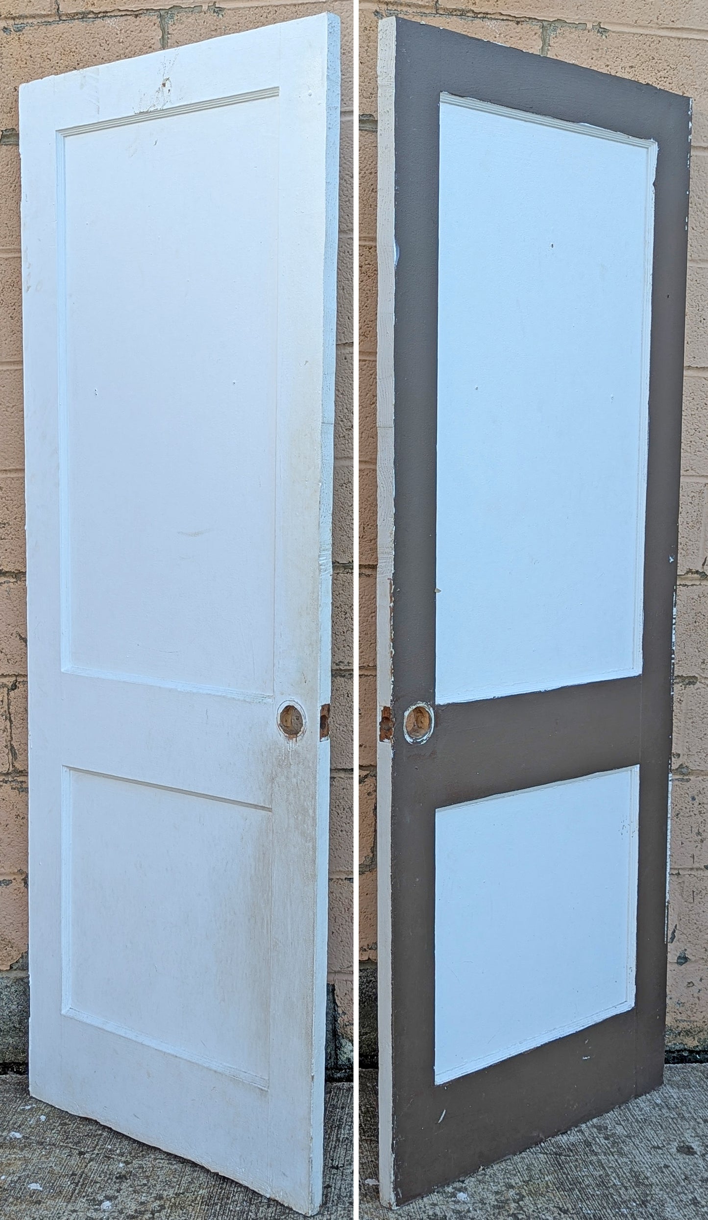 5 available 30"x79" Antique Vintage Old Reclaimed Salvaged SOLID Wood Wooden Bathroom Pantry Closet Interior Door 2 Flat Panels