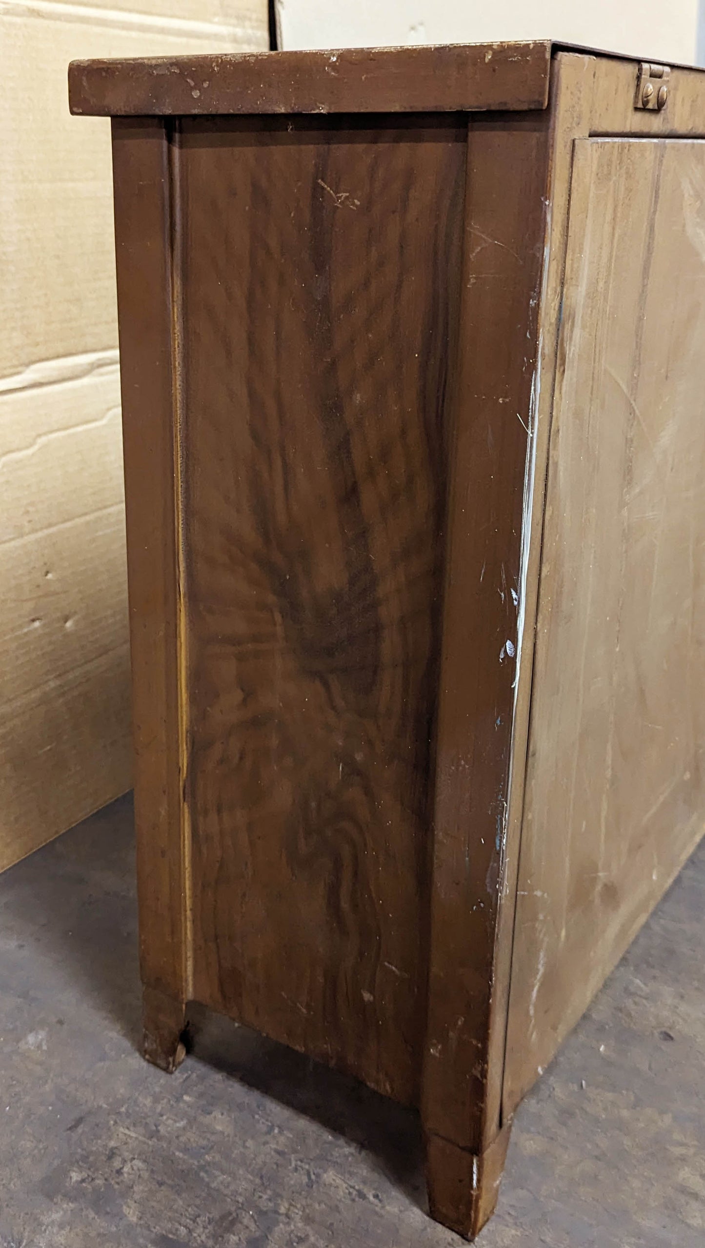 57"Wx25"H Antique Vintage Old "Quaker City" Salvaged Reclaimed Art Deco Style Steel Metal Radiator Heater Cover Case Cabinet Box Humidifier