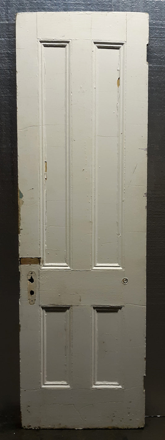 24"x80" Antique Vintage Old Reclaimed Salvaged Victorian Wood Wooden Interior Closet Pantry Door