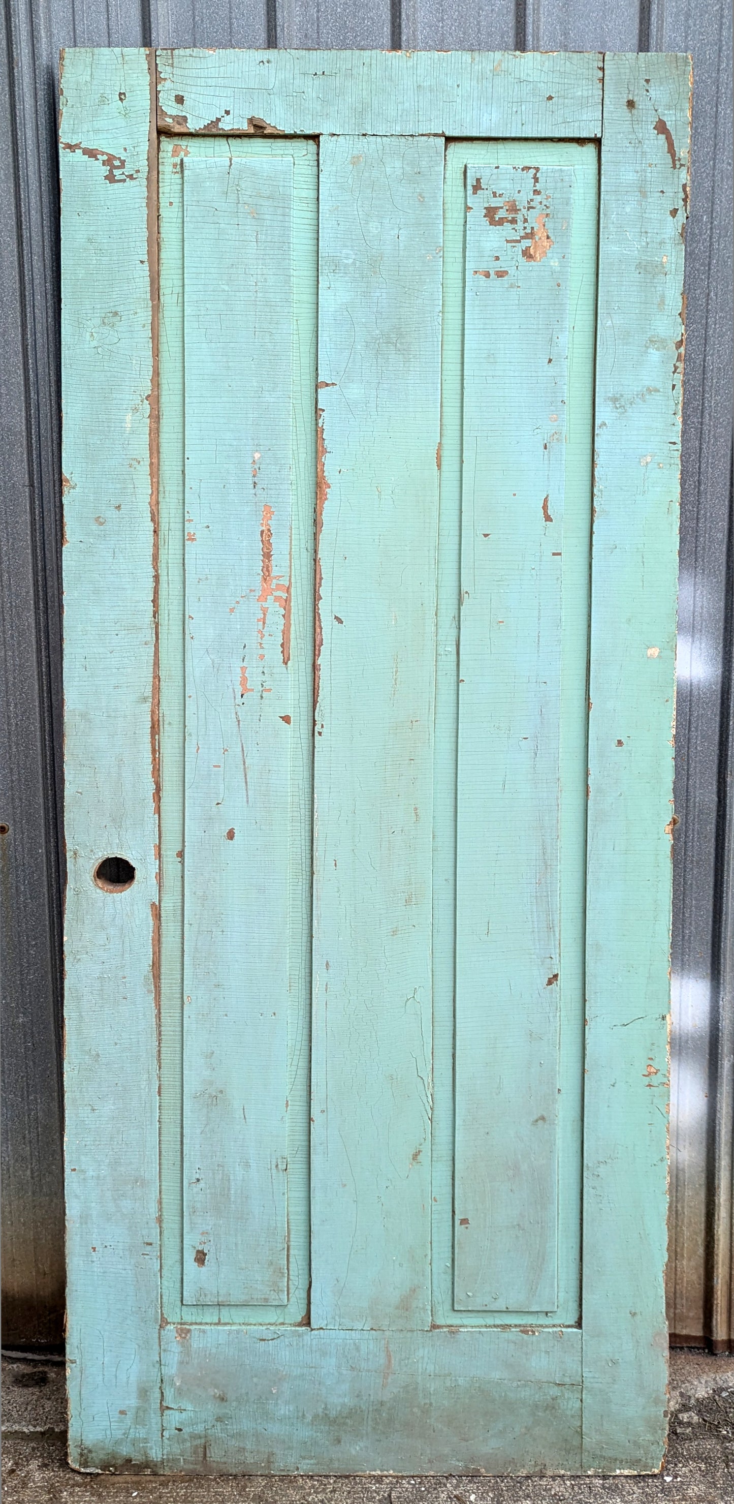 30"x76" Antique Vintage Old Reclaimed Salvaged Victorian SOLID Wood Wooden Interior Door 2 Panels (Copy)