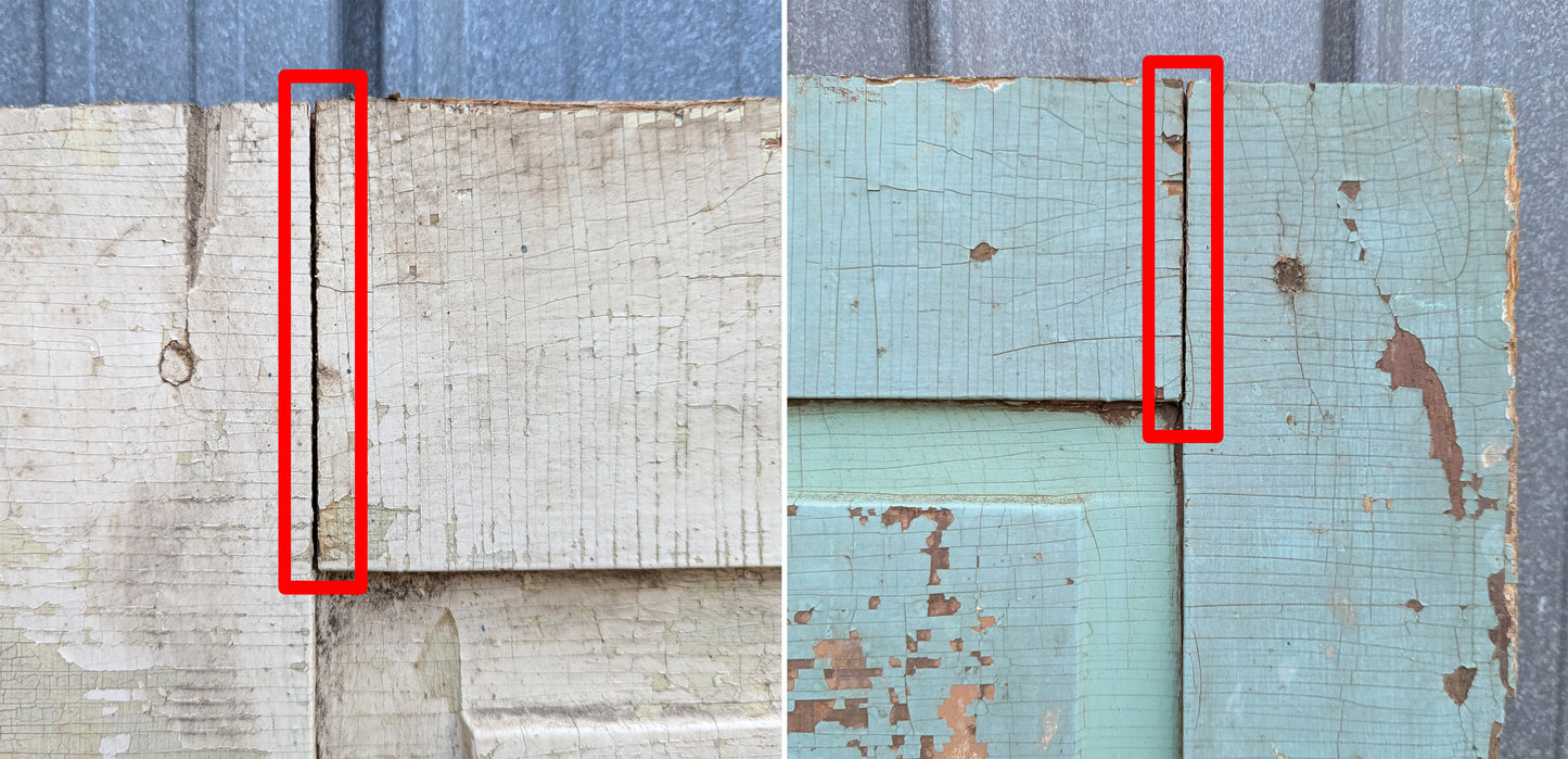 30"x76" Antique Vintage Old Reclaimed Salvaged Victorian SOLID Wood Wooden Interior Door 2 Panels (Copy)