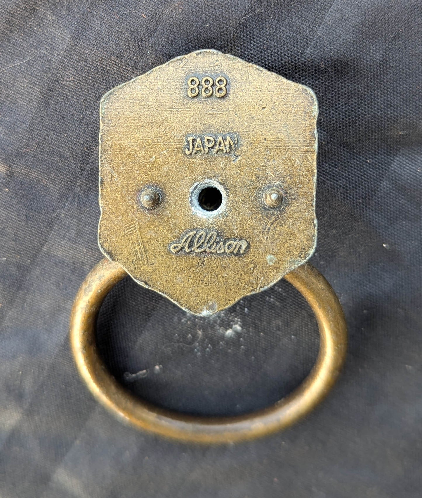 Vintage Old "Allison" Lion Head Brass Drawer Cabinet Furniture Drop Ring Pull Handle Amerock