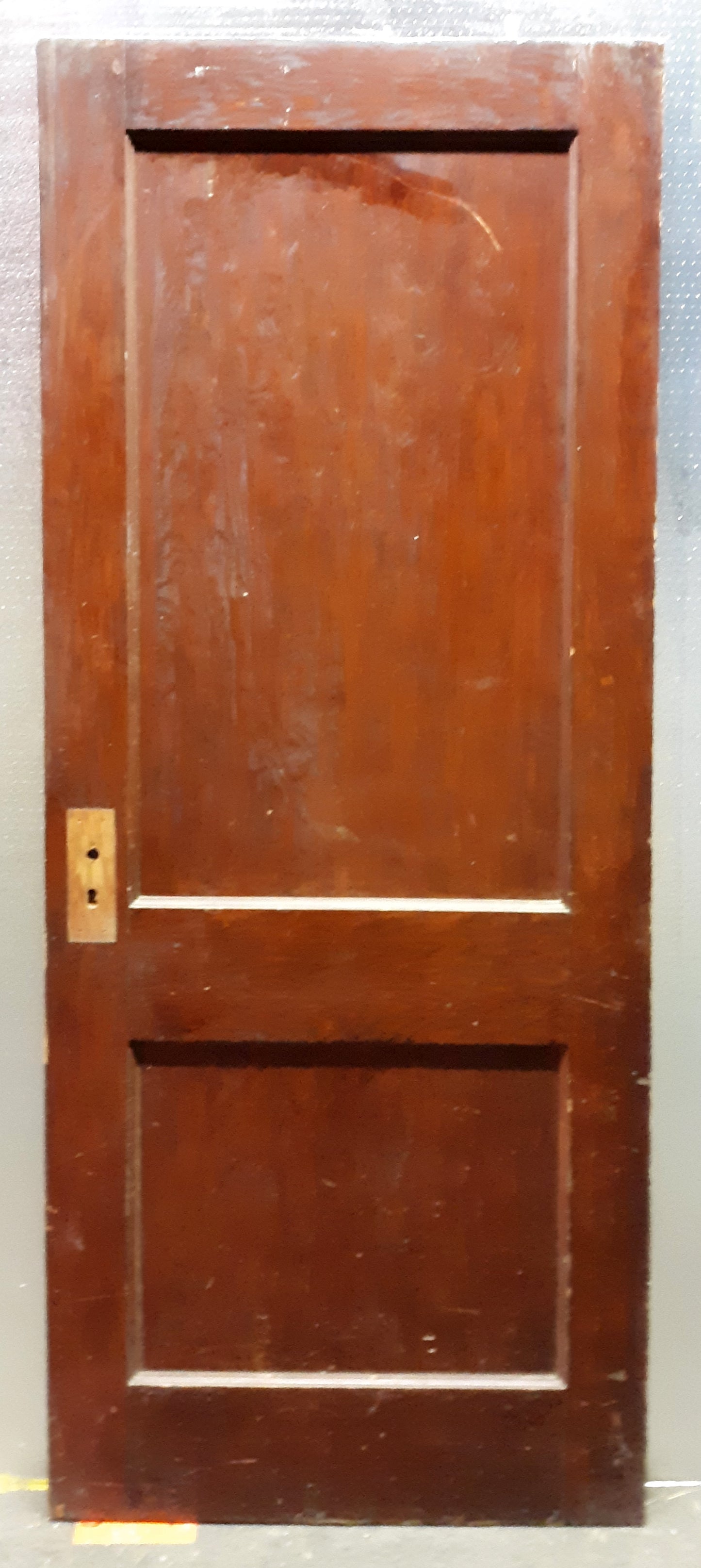 30"x78" Antique Vintage Old Interior Salvaged Reclaimed SOLID Wood Wooden Door 2 Panels