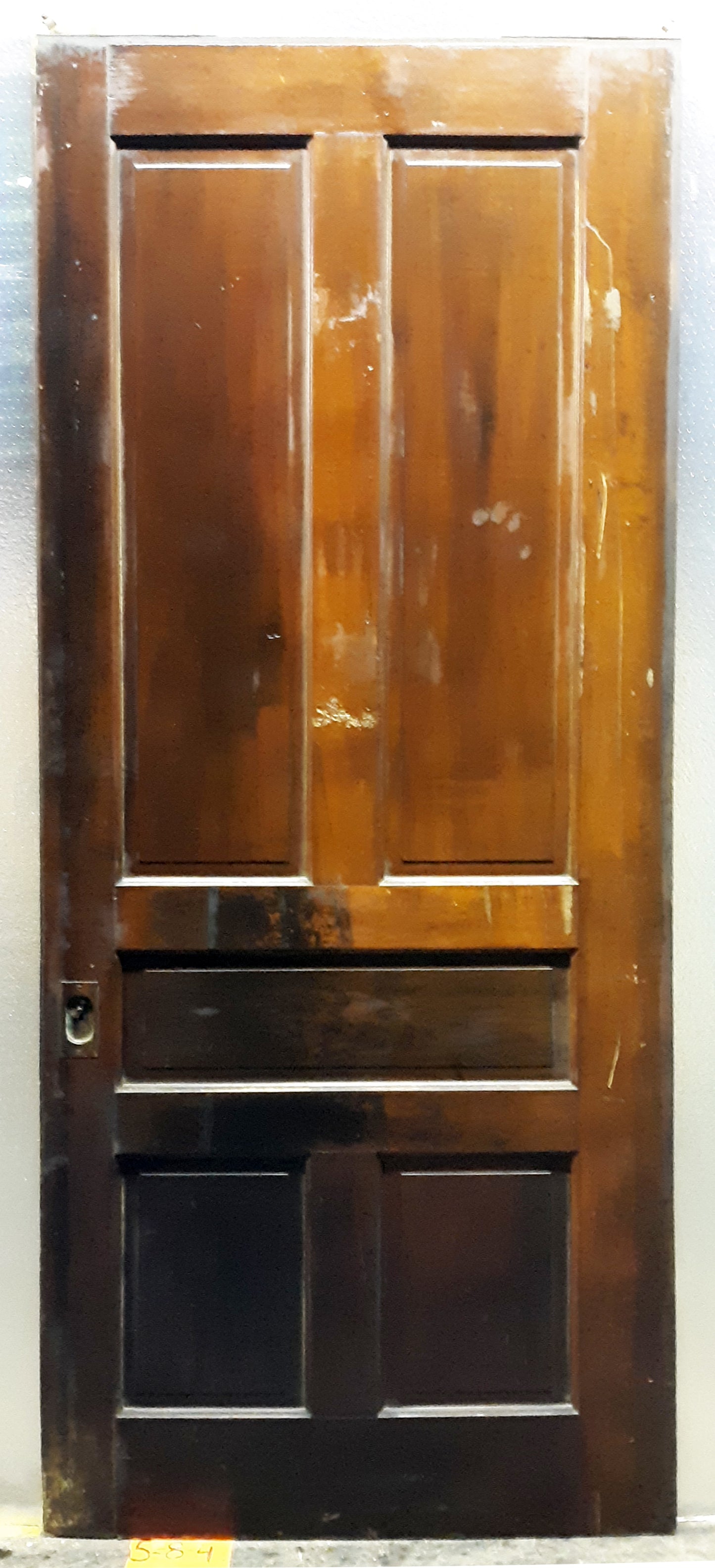 74x90" Pair Antique Vintage Old Reclaimed Salvaged Pocket Sliding Double SOLID Wooden Panels Interior Doors