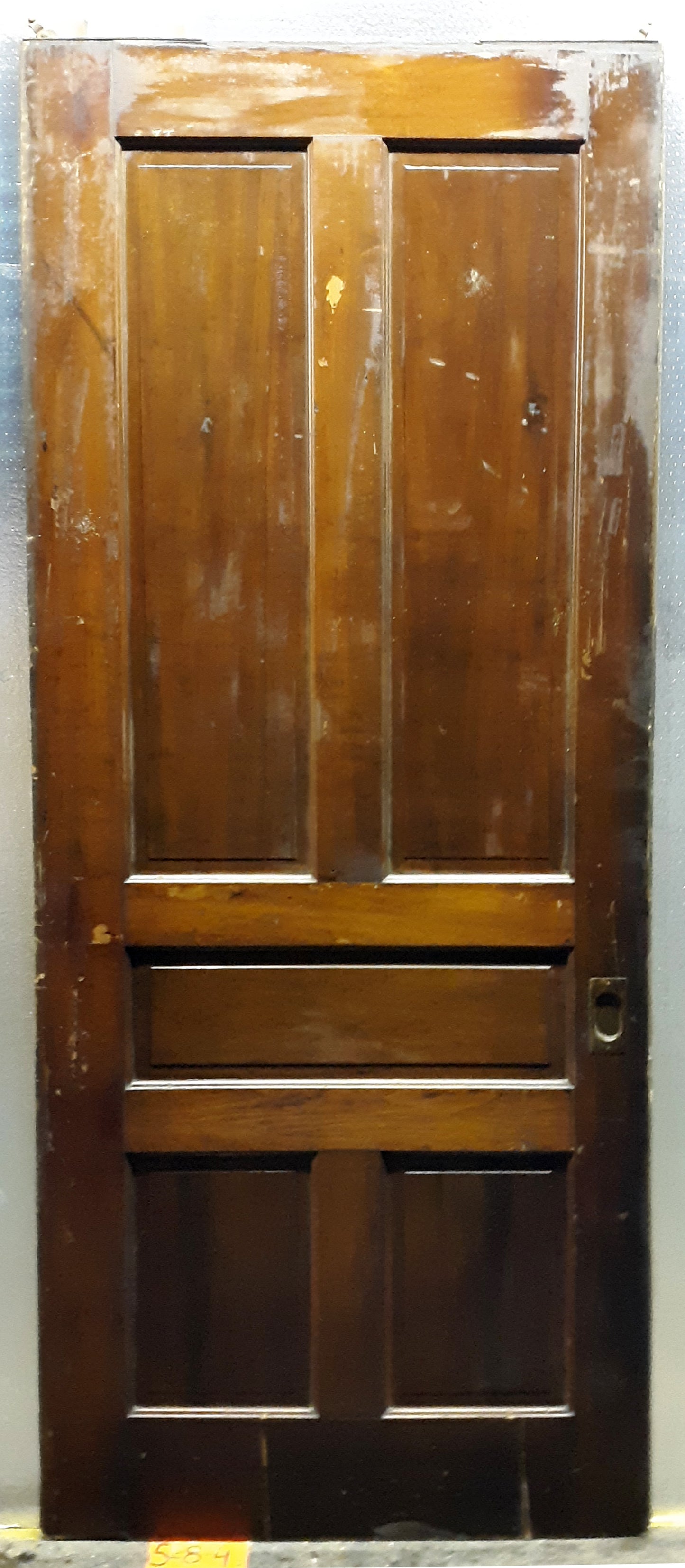 74x90" Pair Antique Vintage Old Reclaimed Salvaged Pocket Sliding Double SOLID Wooden Panels Interior Doors