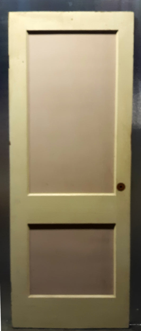 29.5"x80" Antique Vintage Old Reclaimed Salvaged Interior SOLID Wood Wooden Door 2 Panels