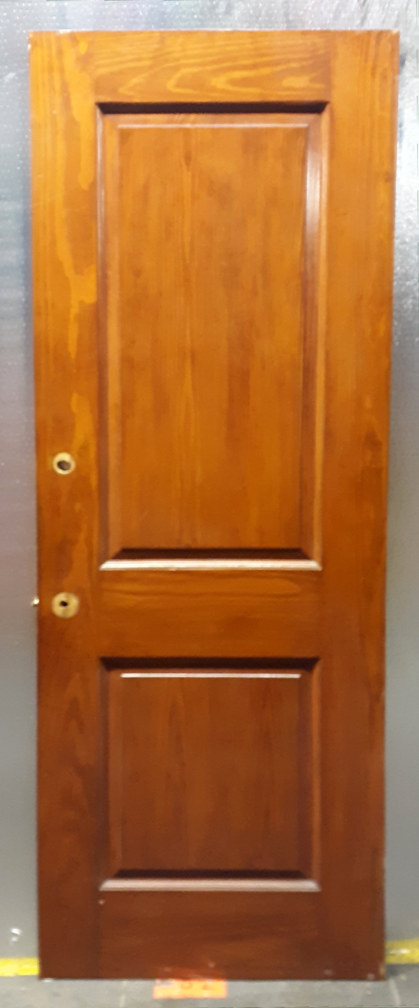 30"x83" Antique Vintage Old Reclaimed Salvaged Interior Salvaged SOLID Wood Wooden Door 2 Panels
