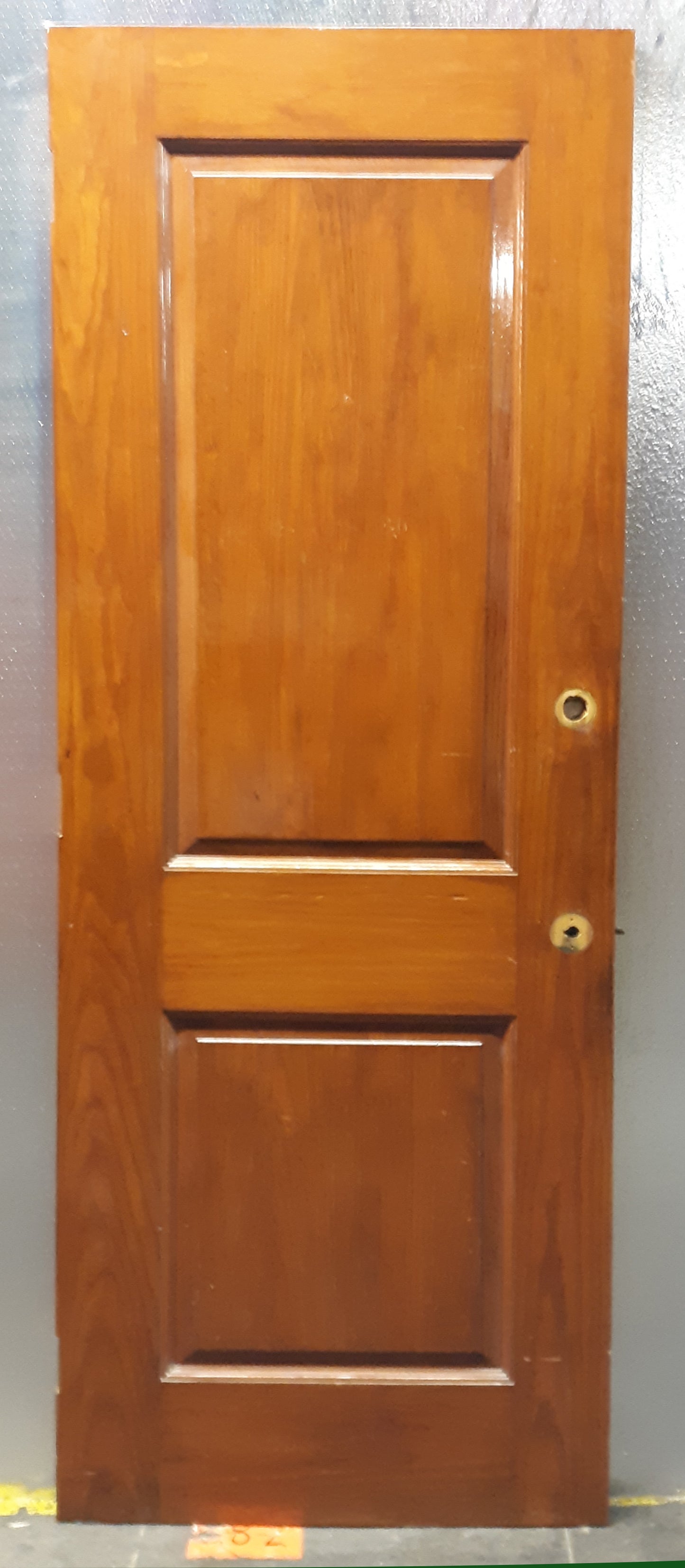 30"x83" Antique Vintage Old Reclaimed Salvaged Interior Salvaged SOLID Wood Wooden Door 2 Panels