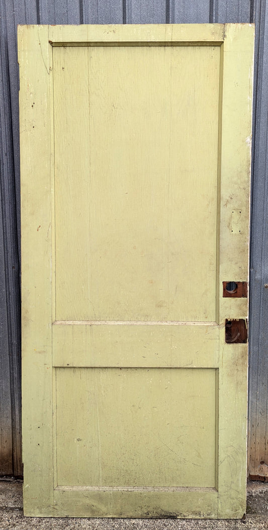 32"x74" Antique Vintage Old Reclaimed Salvaged Interior SOLID Wood Wooden Doors 2 Panels