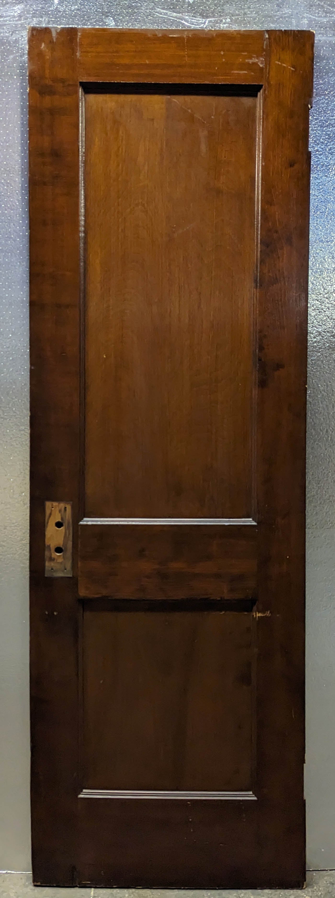 2 available 24"x78" Antique Vintage Old Reclaiming Salvaged Solid Wood Wooden Interior Doors 2 Panels