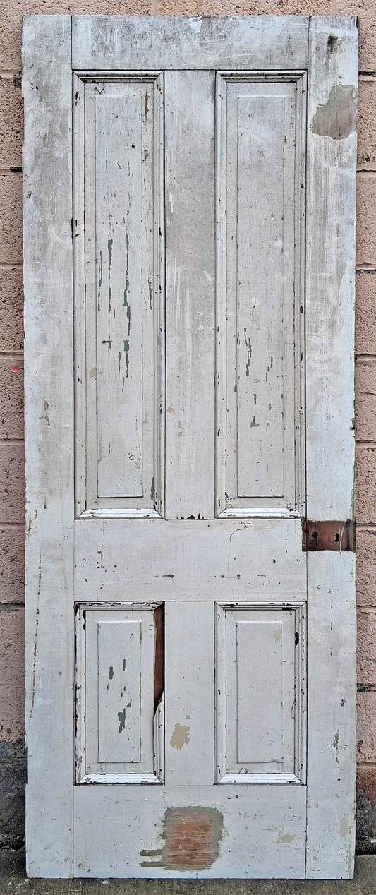 2 available 30"x80" Antique Vintage Old Reclaimed Salvaged Victorian SOLID Wood Wooden Interior Closet Pantry Room Apartment Doors 4 Panels
