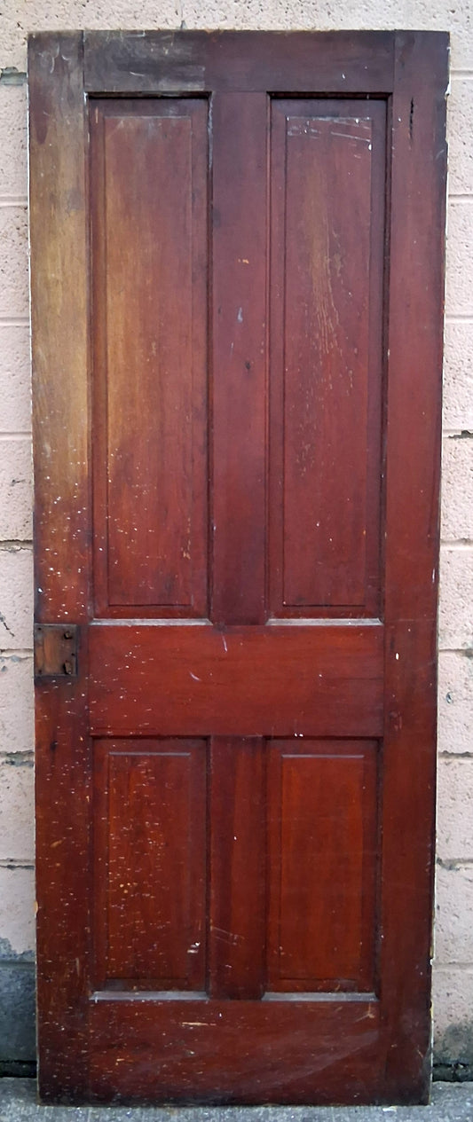 6 available 30"x77.5" Antique Vintage Old Salvaged Reclaimed Victorian Style 1900's SOLID Wood Wooden Interior Doors 4 Raised Panels