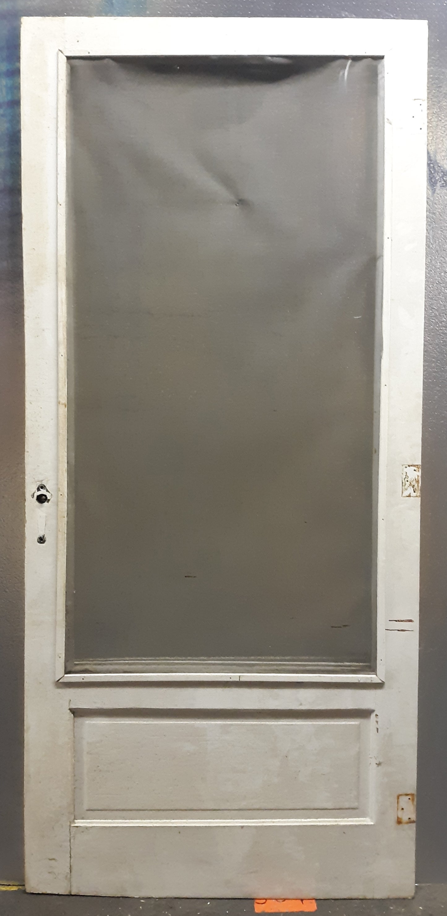 36.5"x83" Antique Vintage Old Reclaimed Salvaged Victorian Wood Wooden Storm Screen Exterior Door