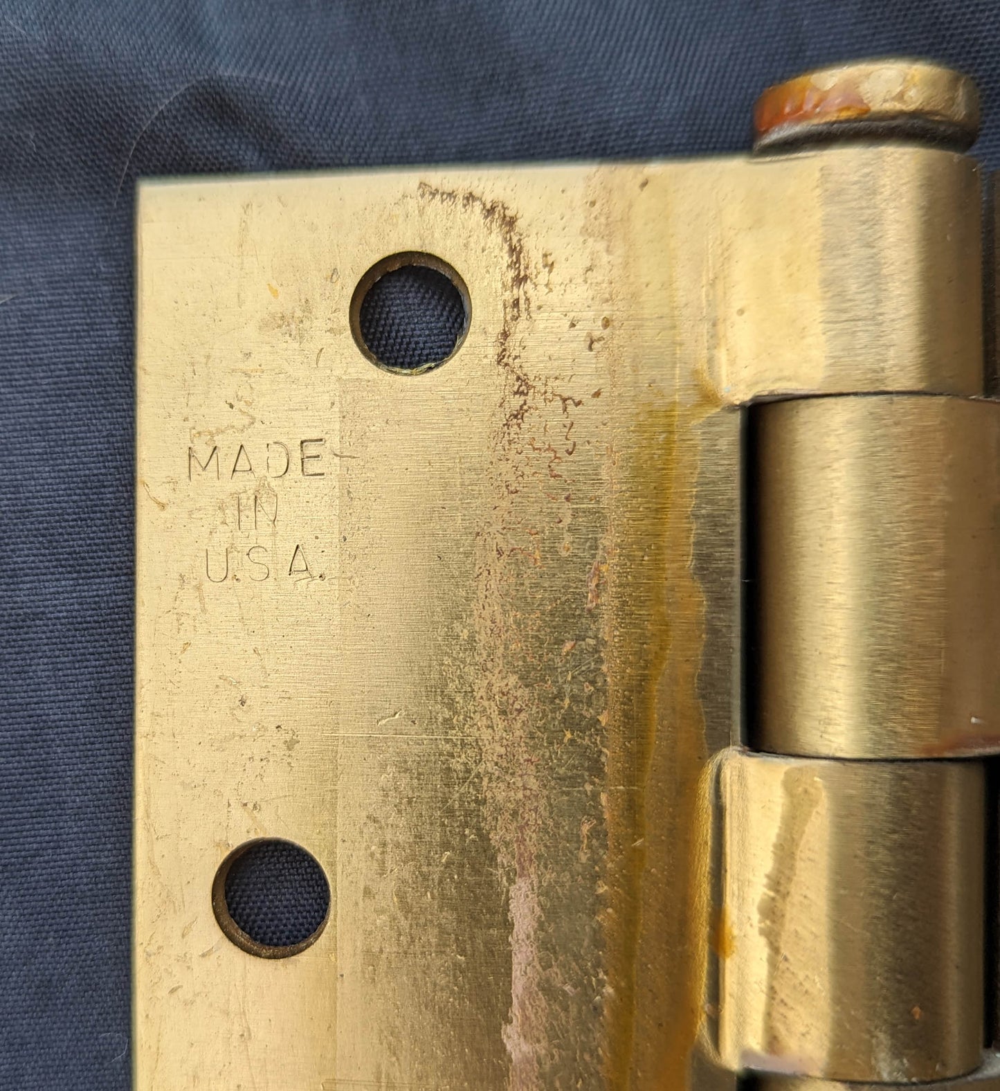 4 available Pair 3.5"x3.5" Vintage Old "Stanley" Bronze Steel Interior Exterior Entry Door Hinges