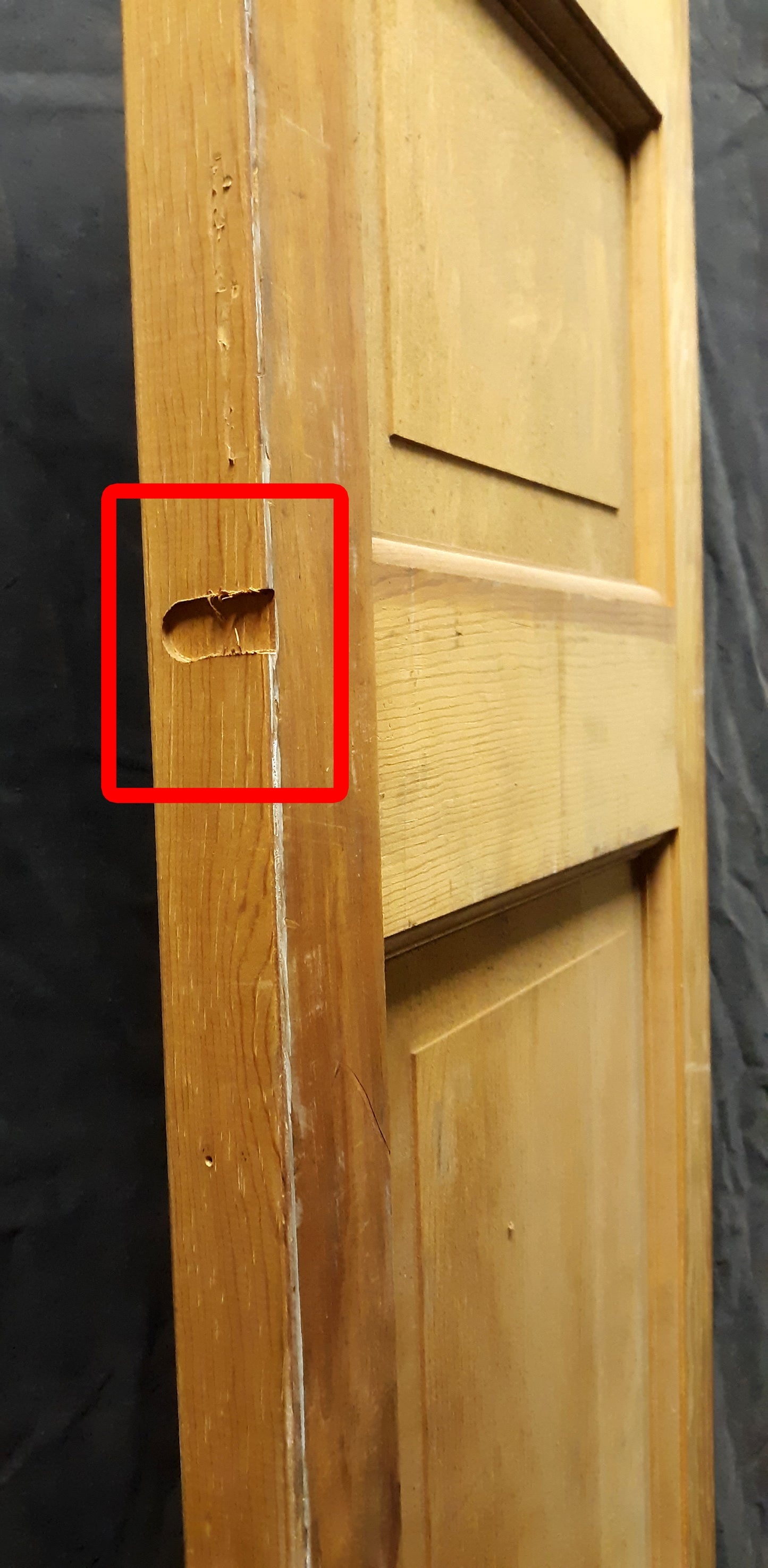 15"x80" Vintage Old Reclaimed Salvaged New/Old Stock SOLID Wood Wooden Closet Interior Door Panel