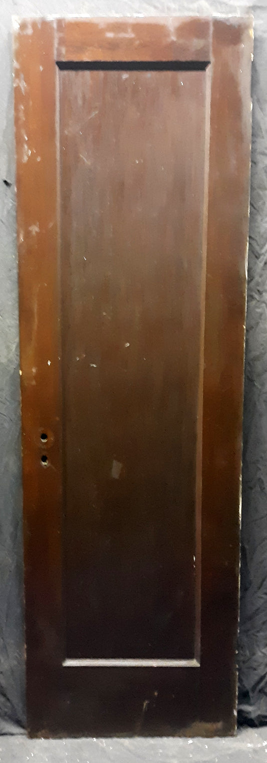 24"x77.5" Antique Vintage Old Reclaimed Salvaged SOLID Wooden Interior Pantry Door Single Panel
