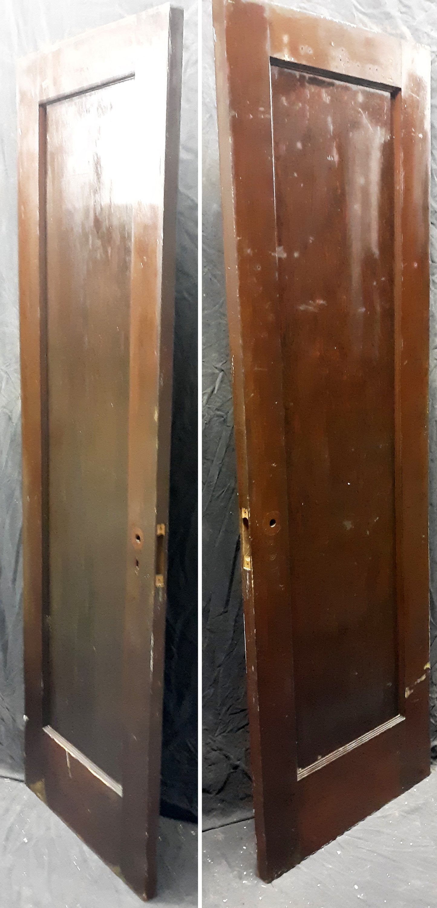 2 available 24"x77.5" Antique Vintage Old Reclaimed Salvaged SOLID Wooden Interior Pantry Door Single Panel