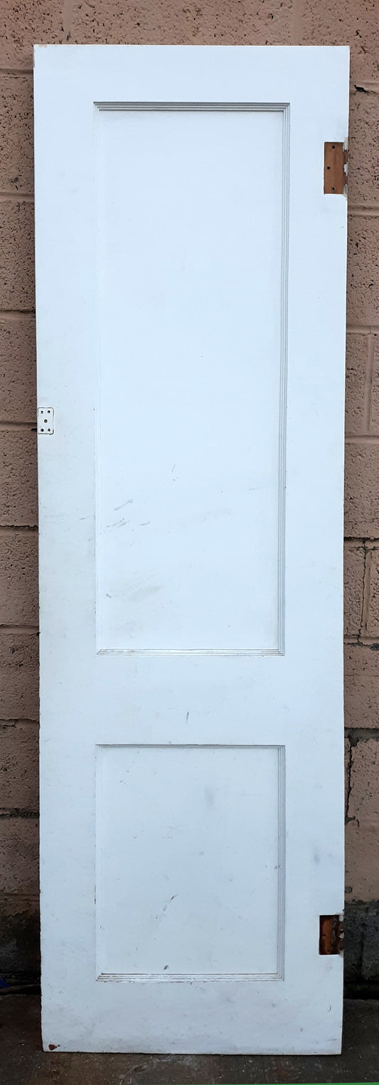 22"x77.5" Antique Vintage Old Reclaimed Salvaged Interior SOLID Wood Wooden Closet Pantry Door 2 Panels