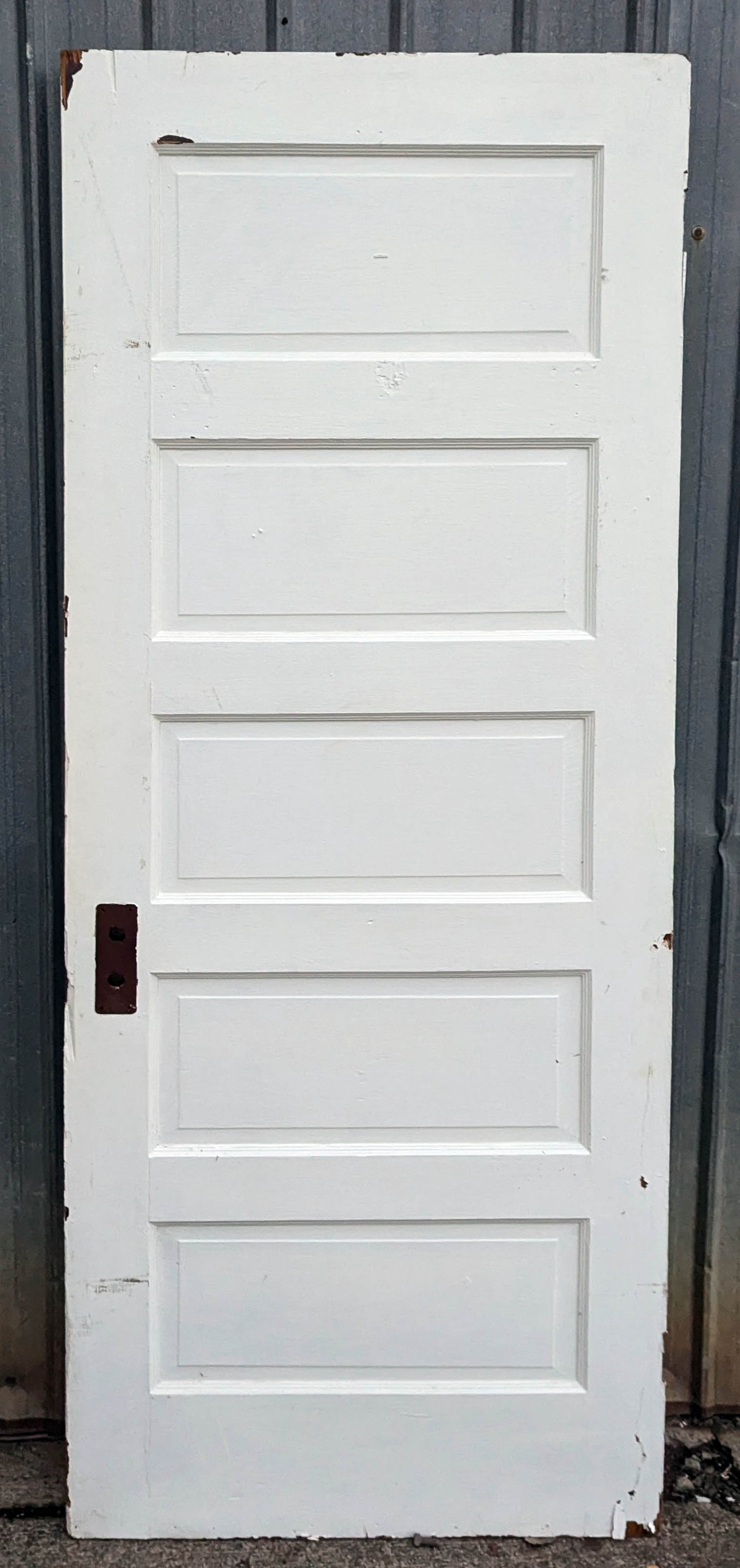 2 available 28"x77" Antique Vintage Old Reclaimed Salvaged Interior Wood Wooden Door 5 Panels