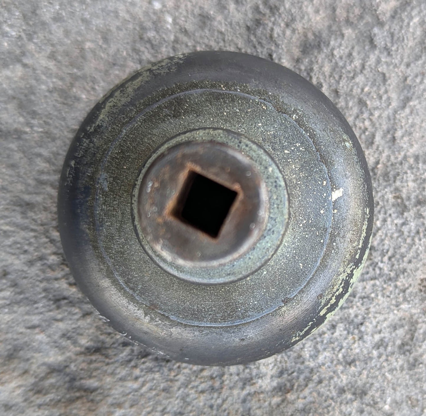 Single Antique Vintage Old "City of Chicago Board of Education" SOLID Brass Doorknob Door Knob Handle