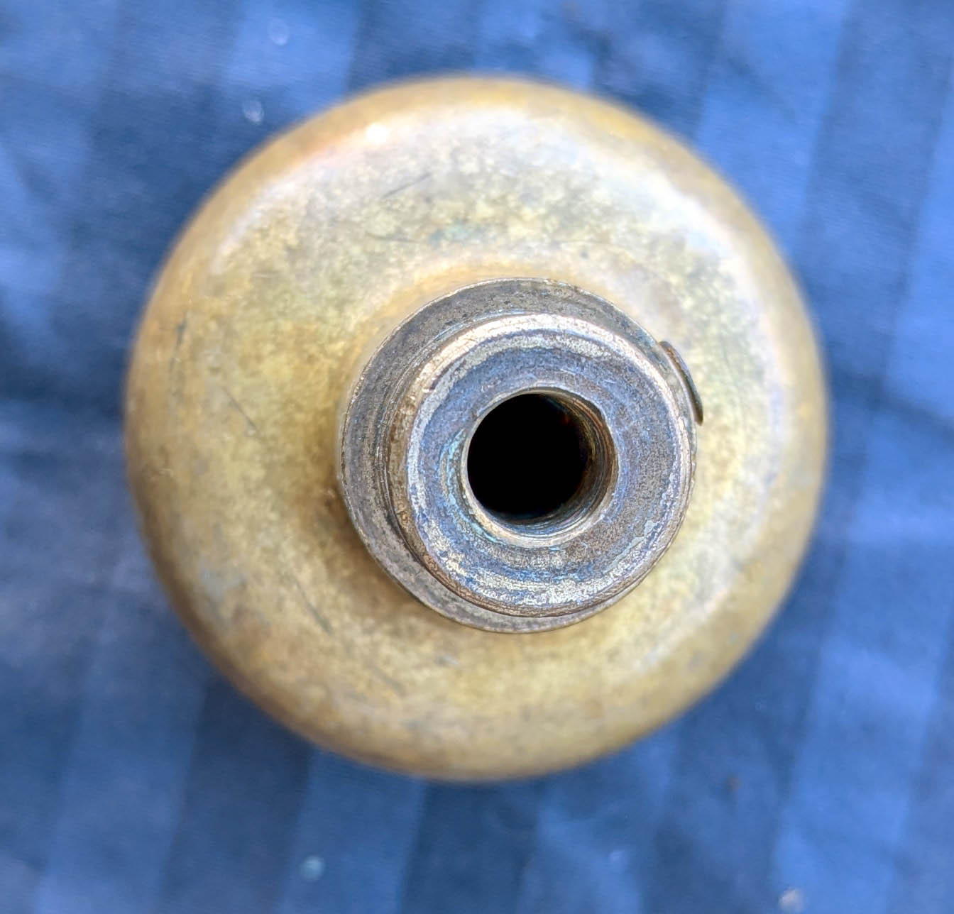 Single Antique Vintage Old "City of Chicago Board of Education" SOLID Brass Doorknob Door Knob Handle