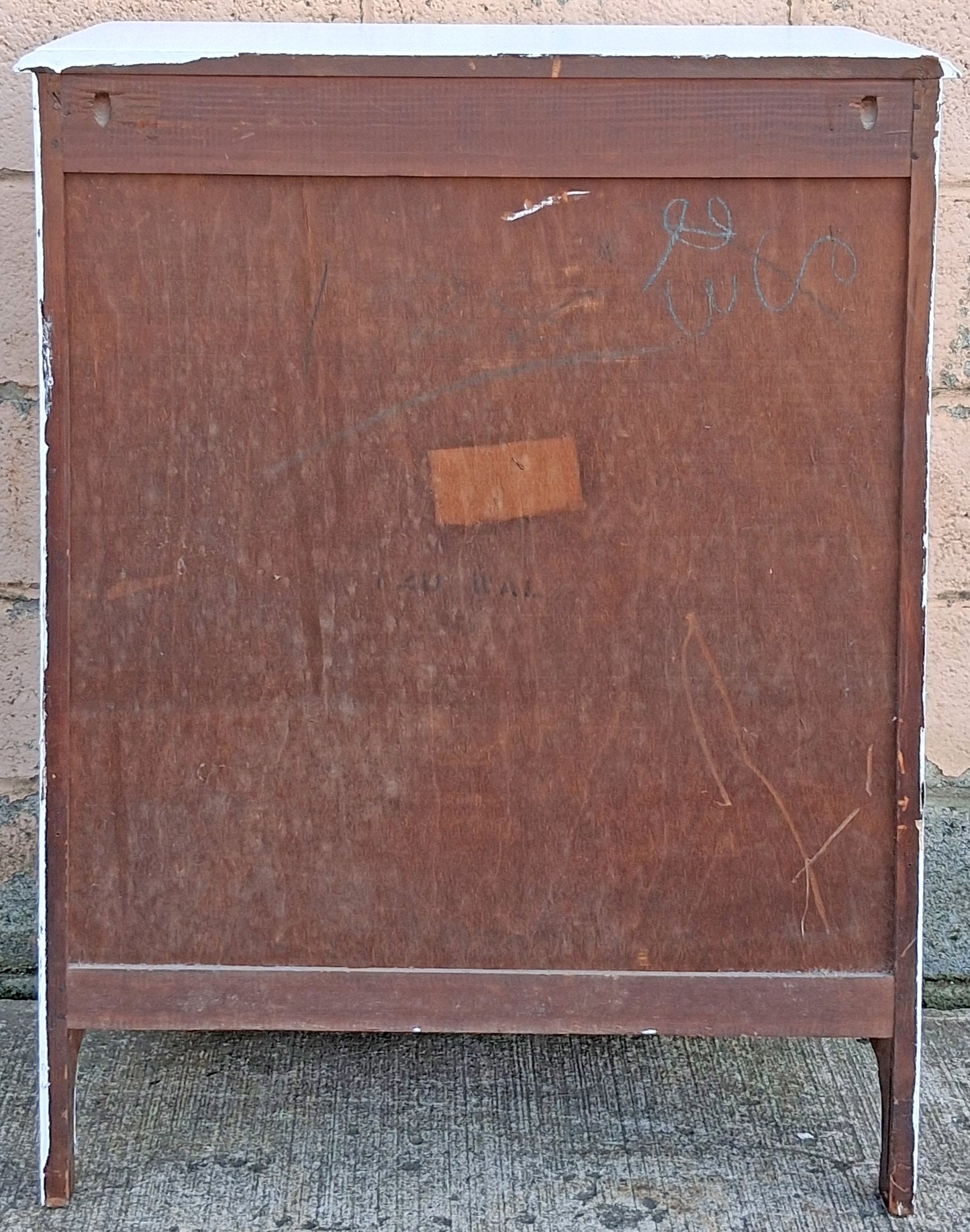 Antique Vintage Old Colonial Traditional Reclaimed Salvaged SOLID Wood Wooden 4 Drawer Lowboy Bedroom Children Kids Dresser Chest of Drawers