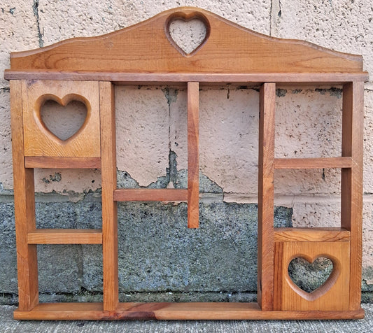 Vintage Antique Old Reclaimed Salvaged SOLID Wood Wooden Wall Mounted Shelf Door Cabinet Decor Holder Coat Hook Rack