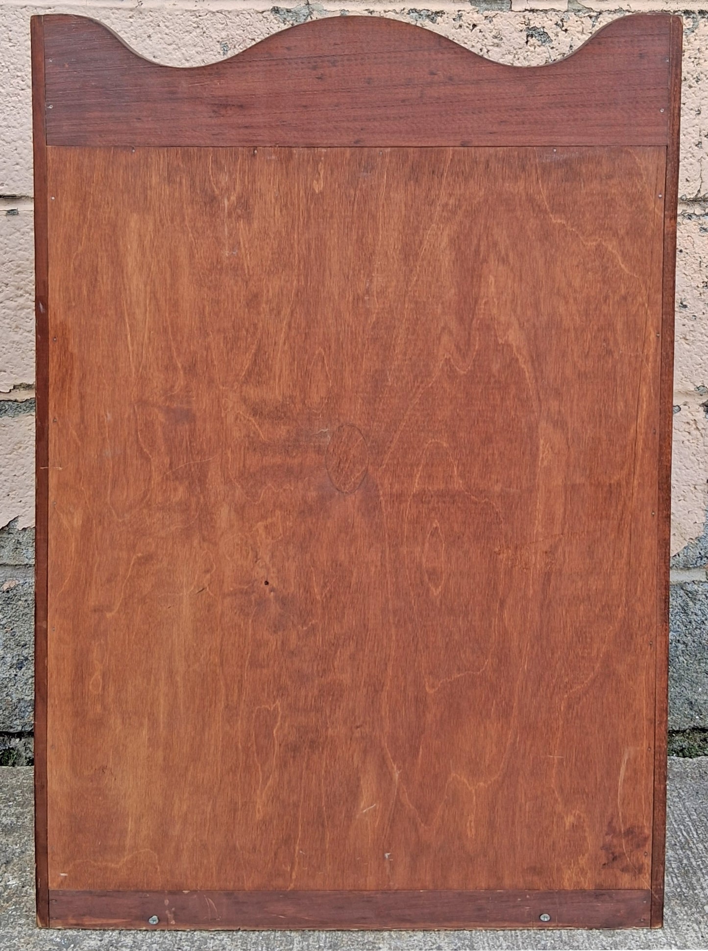 Vintage Antique Old Reclaimed Salvaged SOLID Pine Wood Wooden Hutch Top Wall Cabinet Shelf Louver Doors