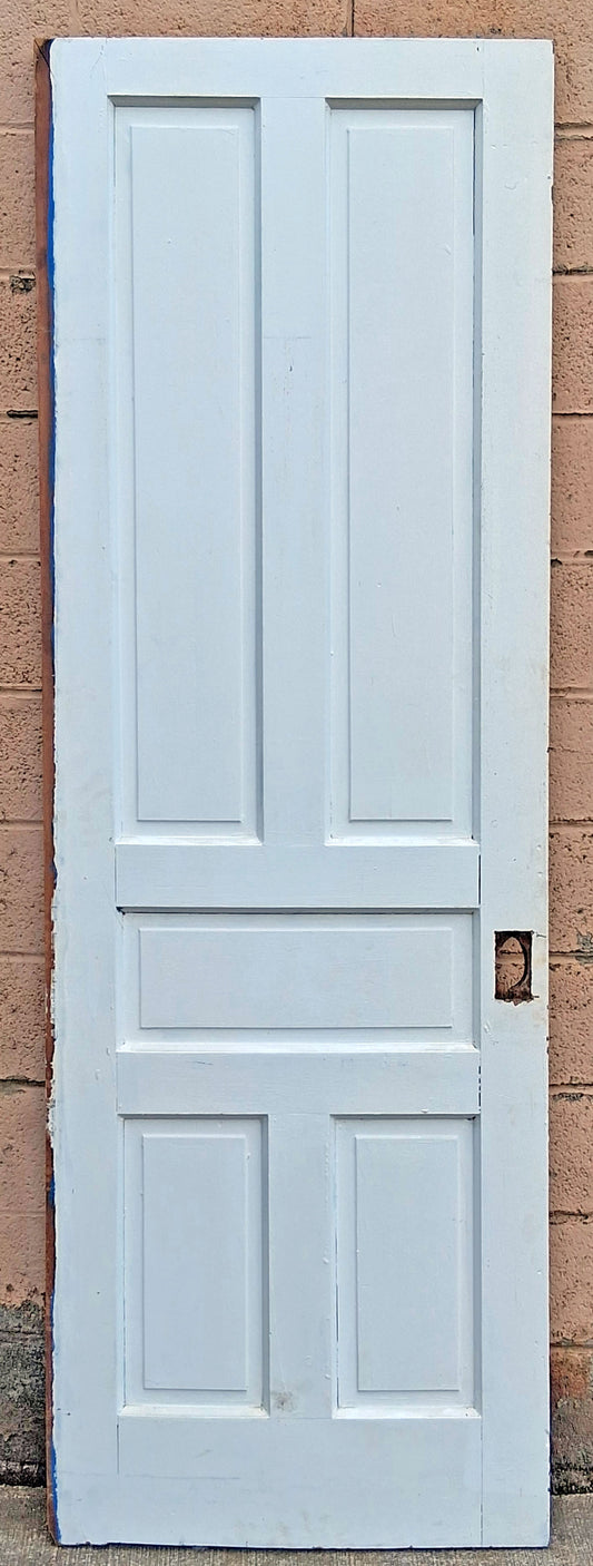 3 Available 30.5"x88"x1.75" Antique Vintage Old Reclaimed Salvaged Pocket Sliding Victorian Interior SOLID Wood Wooden Doors 5 Raised Panels