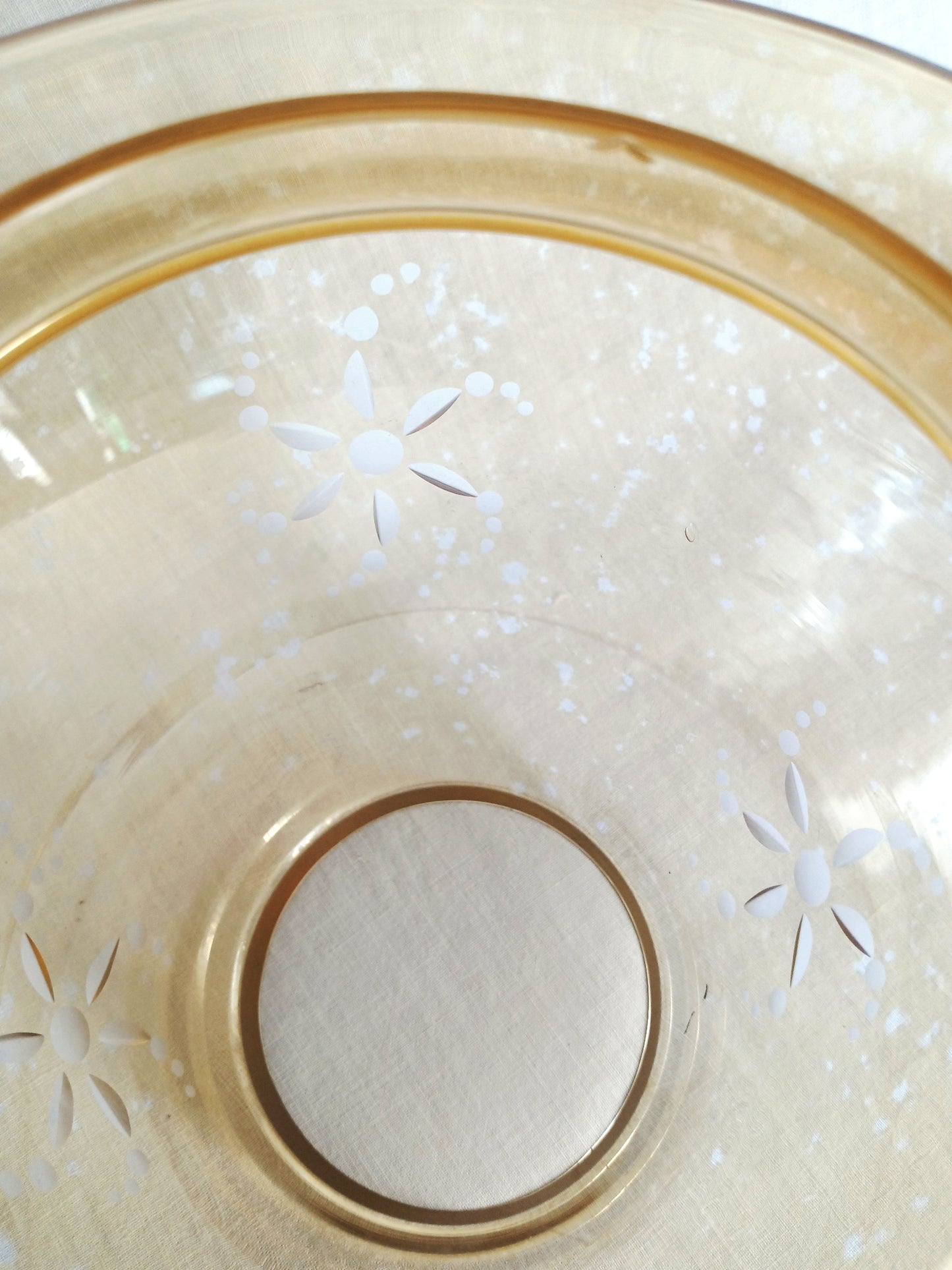 Vintage Decorative Jar Candle Shade Iridescence Tinted Glass Floral Etched Design Tea Light Opened Globe Candle Shade