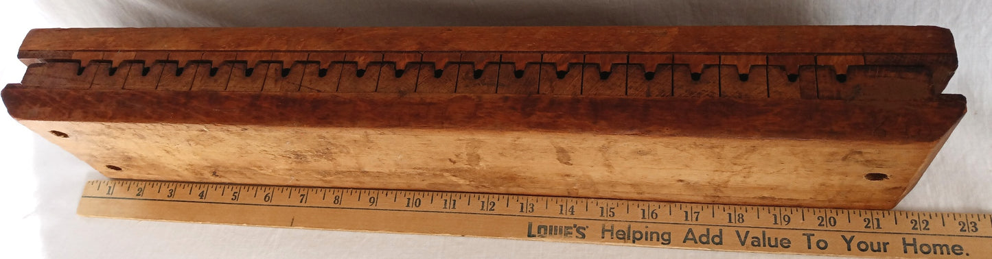 Primitive Antique German Cigar Hard Wood Press Mold Karl Intelmann Kom Ges No. 20228 Bad Zwischenahn Since 1862 Oldenburg, Bremen Tobacciana