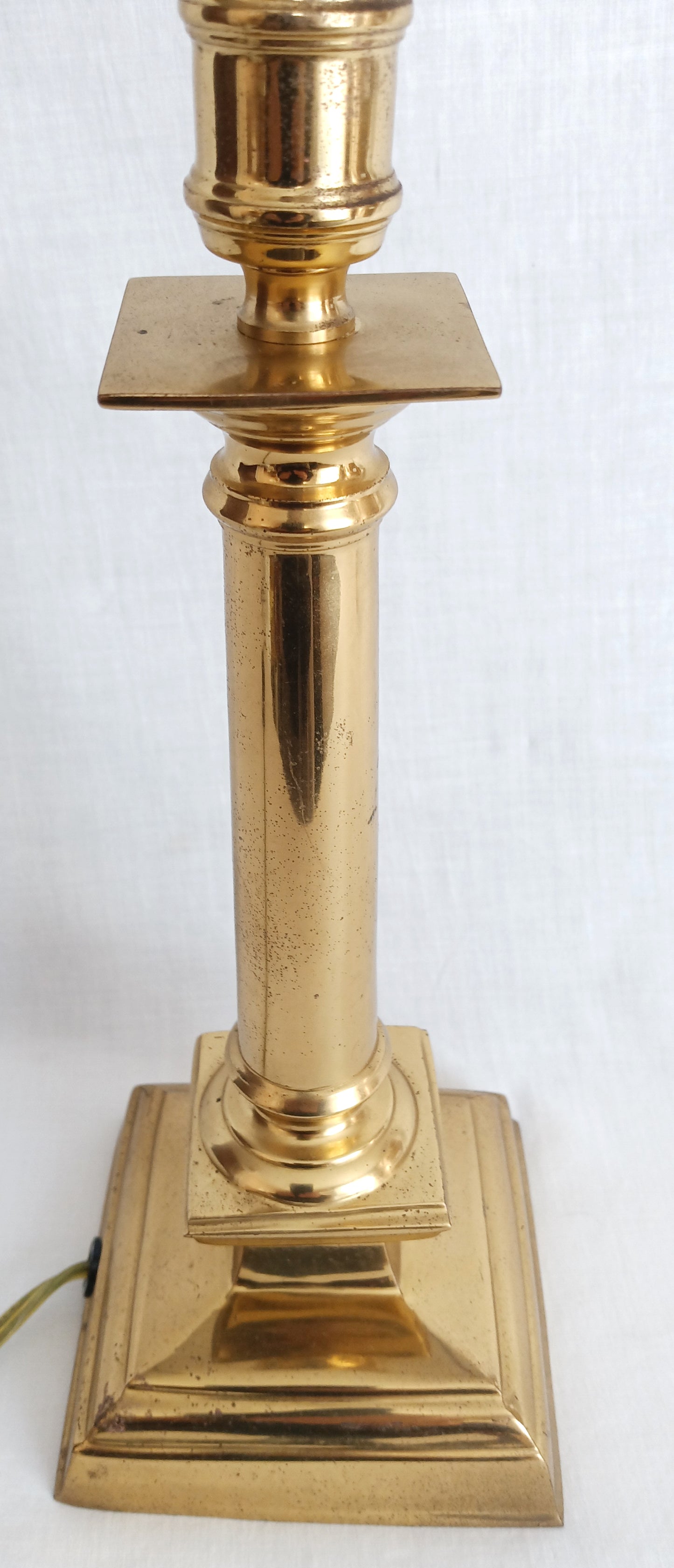 Vintage Tiffany Style Brass Tall Table Lamp Ornate Floral Leaded Stained Slag Glass Dome Shade 2 Way Inline Light Control Switch Harp Finial