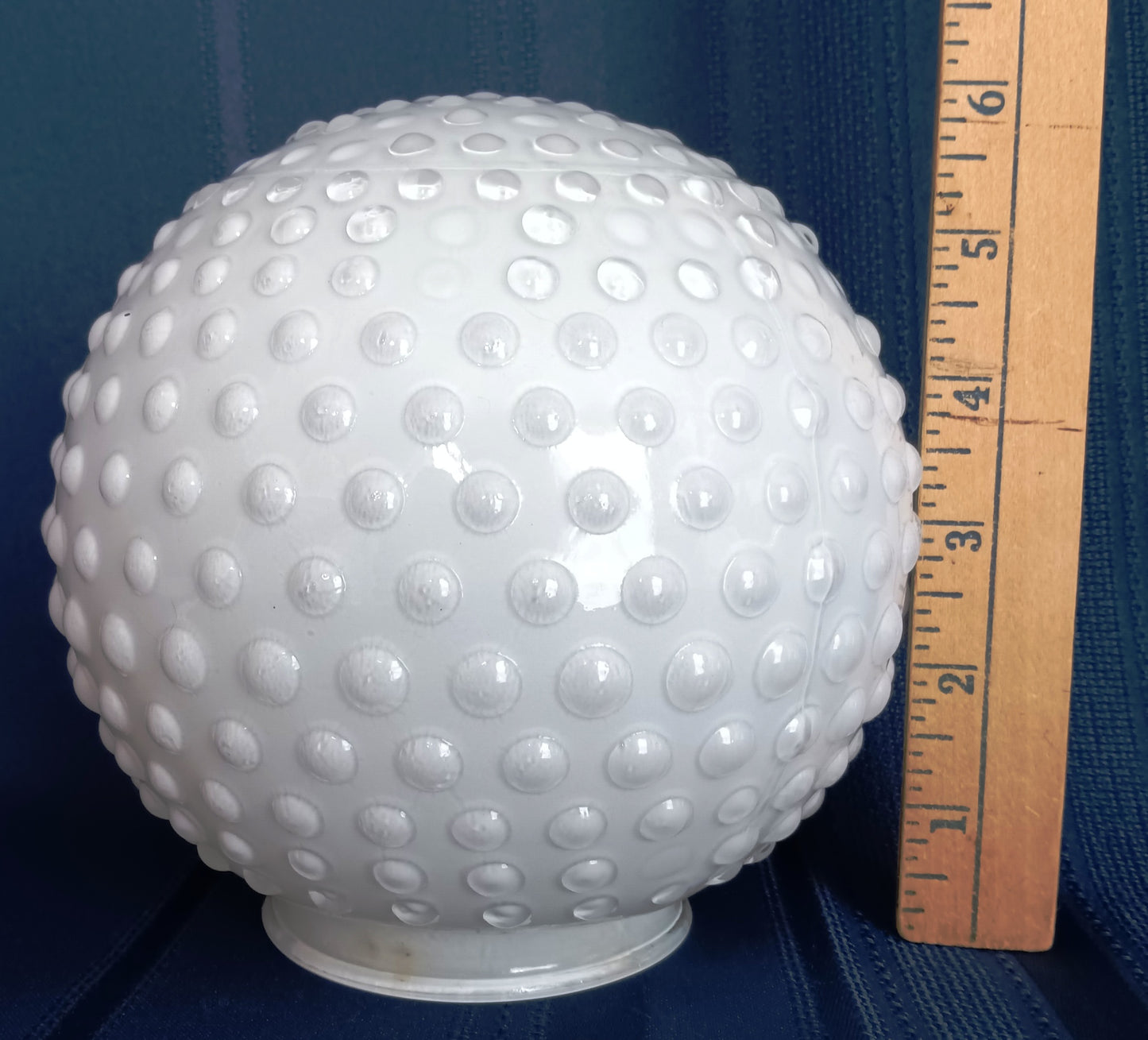 Vintage Milk Glass Lampshade Hobnail Pattern Round Ball Shape Replacement Wall Sconce Ceiling Light Globe Retro Lighting 3.25” Fitter