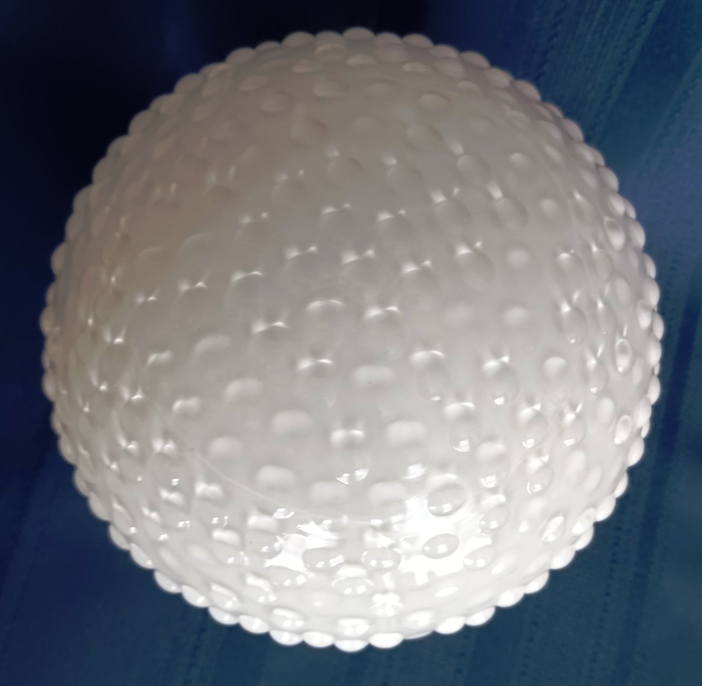 Vintage Milk Glass Lampshade Hobnail Pattern Round Ball Shape Replacement Wall Sconce Ceiling Light Globe Retro Lighting 3.25” Fitter