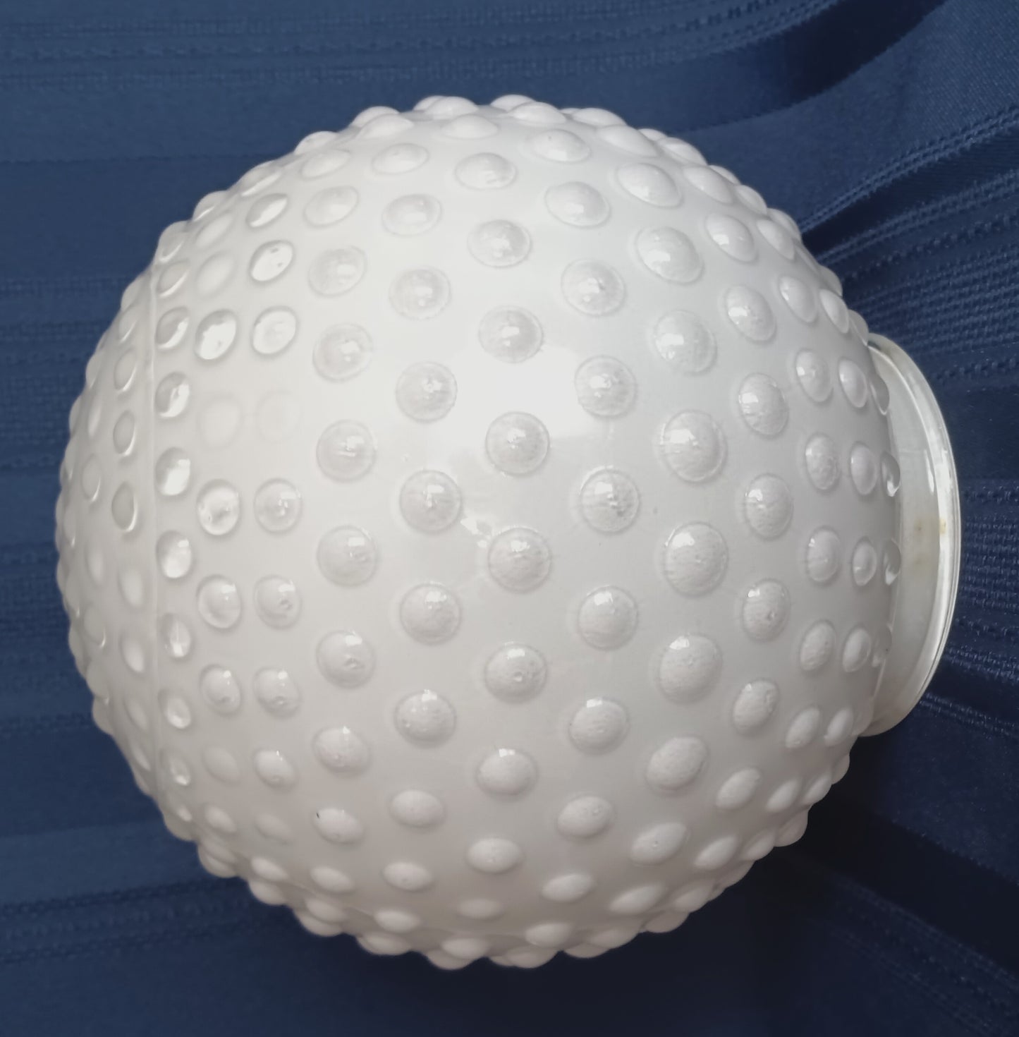 Vintage Milk Glass Lampshade Hobnail Pattern Round Ball Shape Replacement Wall Sconce Ceiling Light Globe Retro Lighting 3.25” Fitter