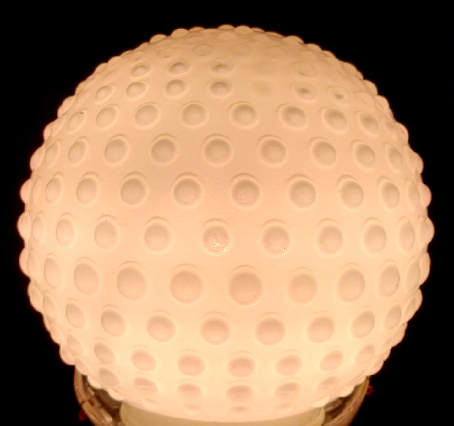Vintage Milk Glass Lampshade Hobnail Pattern Round Ball Shape Replacement Wall Sconce Ceiling Light Globe Retro Lighting 3.25” Fitter