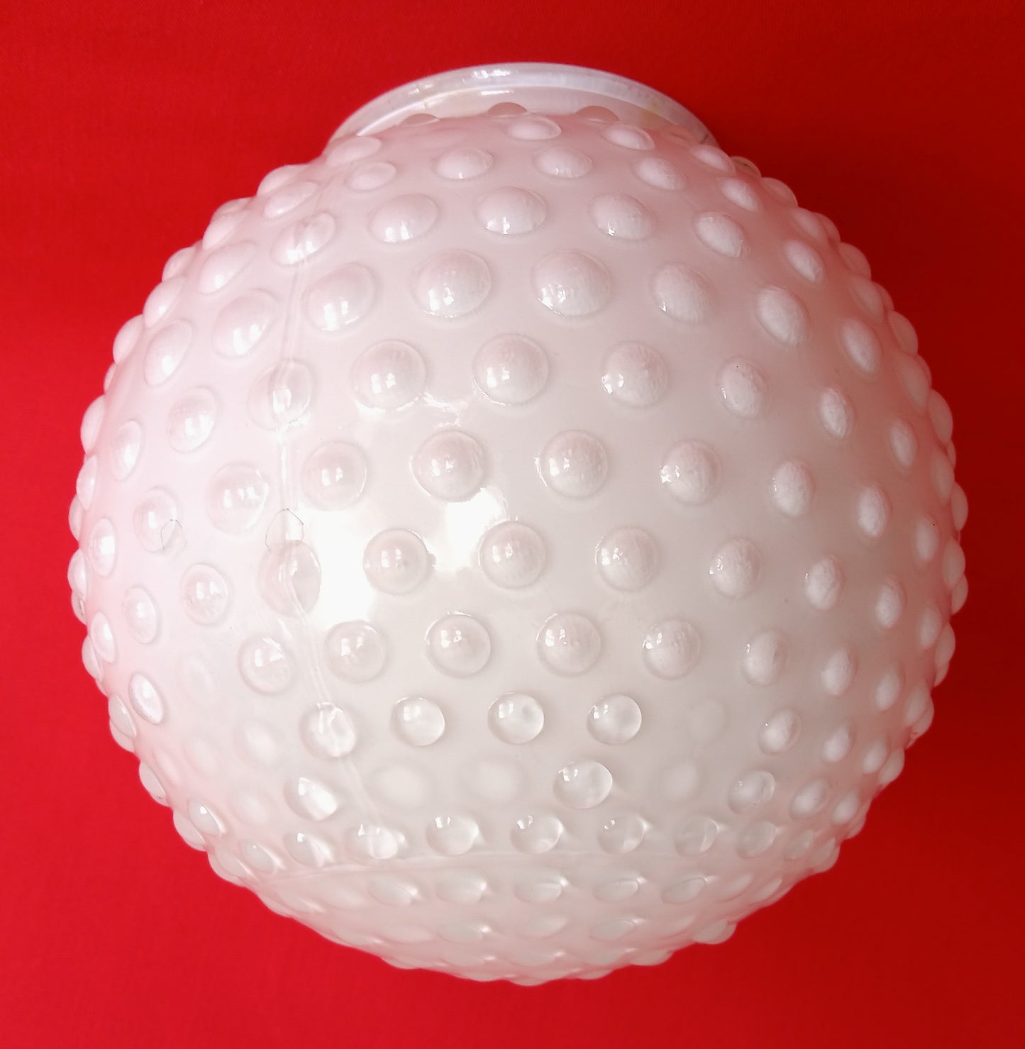 Vintage Milk Glass Lampshade Hobnail Pattern Round Ball Shape Replacement Wall Sconce Ceiling Light Globe Retro Lighting 3.25” Fitter