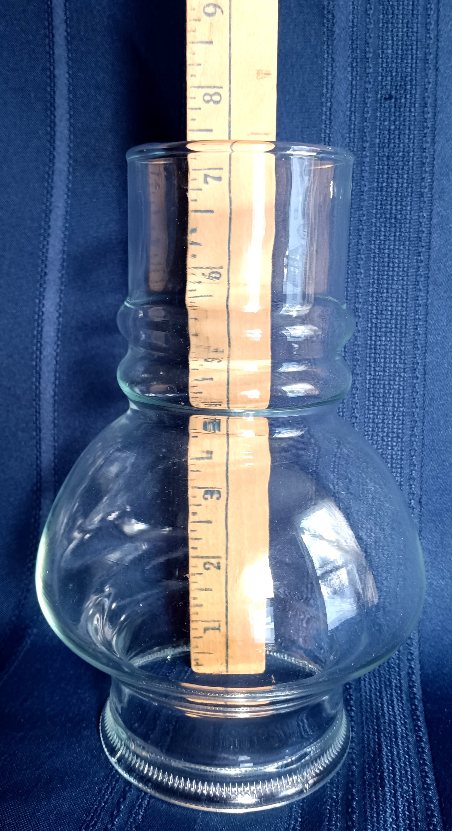 Vintage Clear Borosilicate Glass Lampshade Hurricane Chimney Replacement Cover Light Oil or Electric Table Lamp Retro Lighting 3 1/4” Fitter