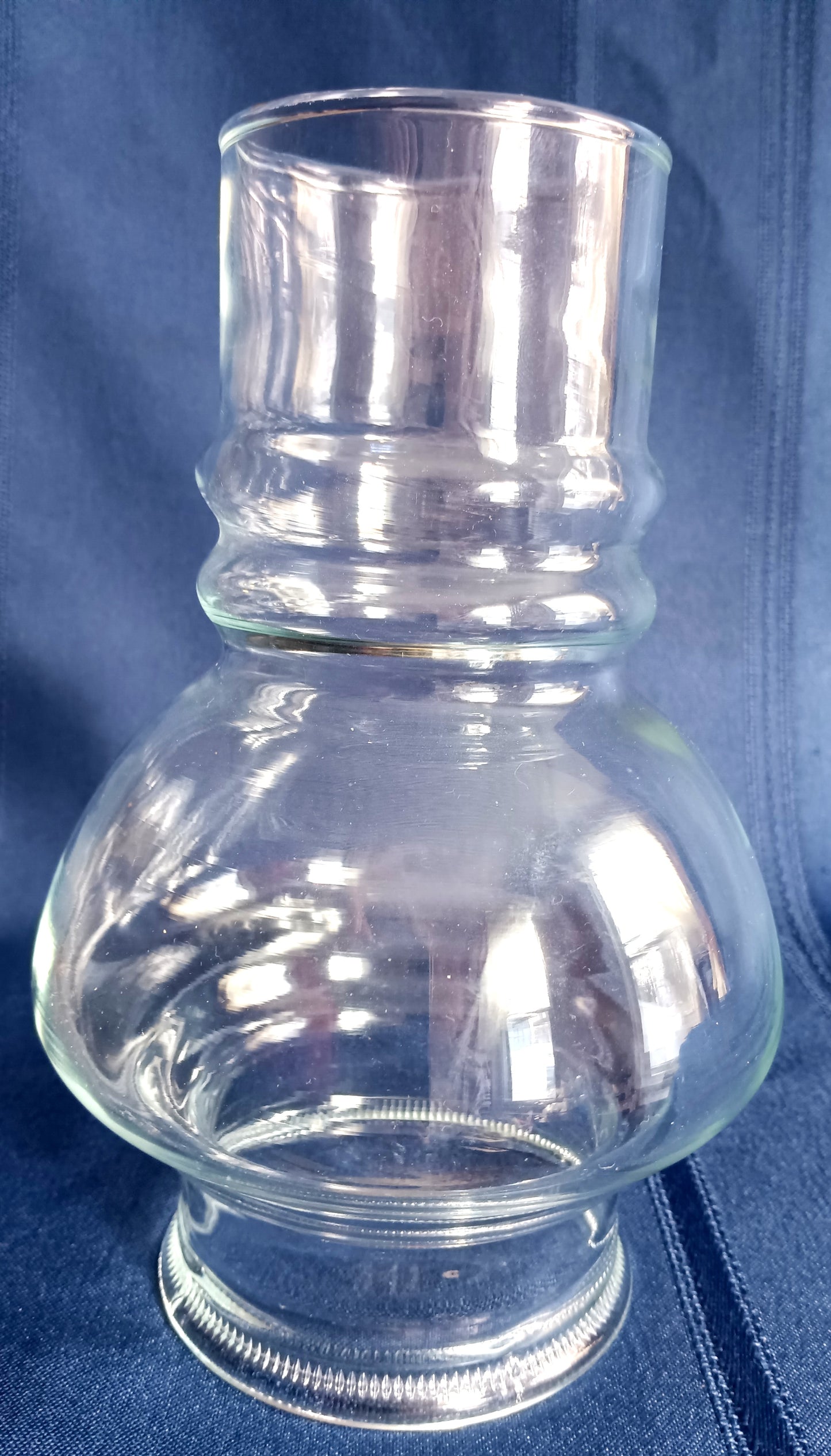 Vintage Clear Borosilicate Glass Lampshade Hurricane Chimney Replacement Cover Light Oil or Electric Table Lamp Retro Lighting 3 1/4” Fitter
