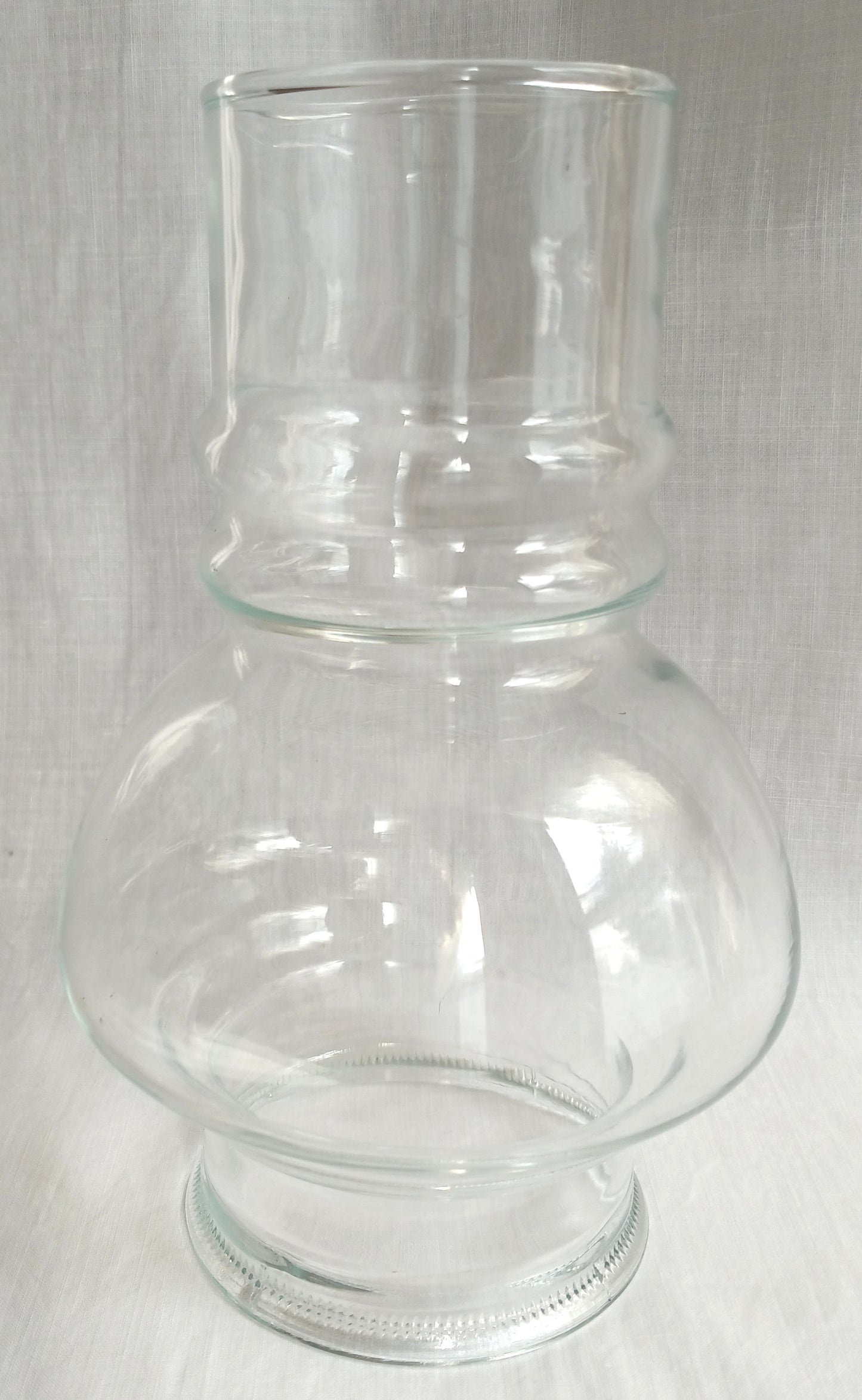 Vintage Clear Borosilicate Glass Lampshade Hurricane Chimney Replacement Cover Light Oil or Electric Table Lamp Retro Lighting 3 1/4” Fitter