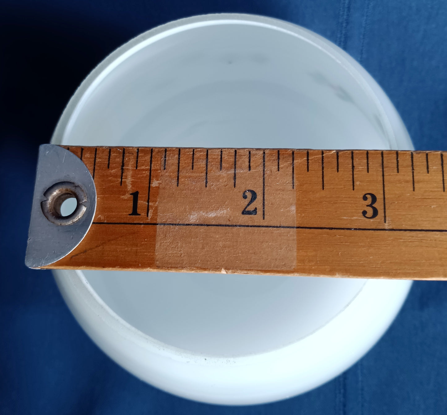 Vintage Small Lipless Glass Lampshade Hand Painted Yellow Red Flower Oblong Ceiling Fan Wall Sconce Fixture Replacement Globe Retro Lighting